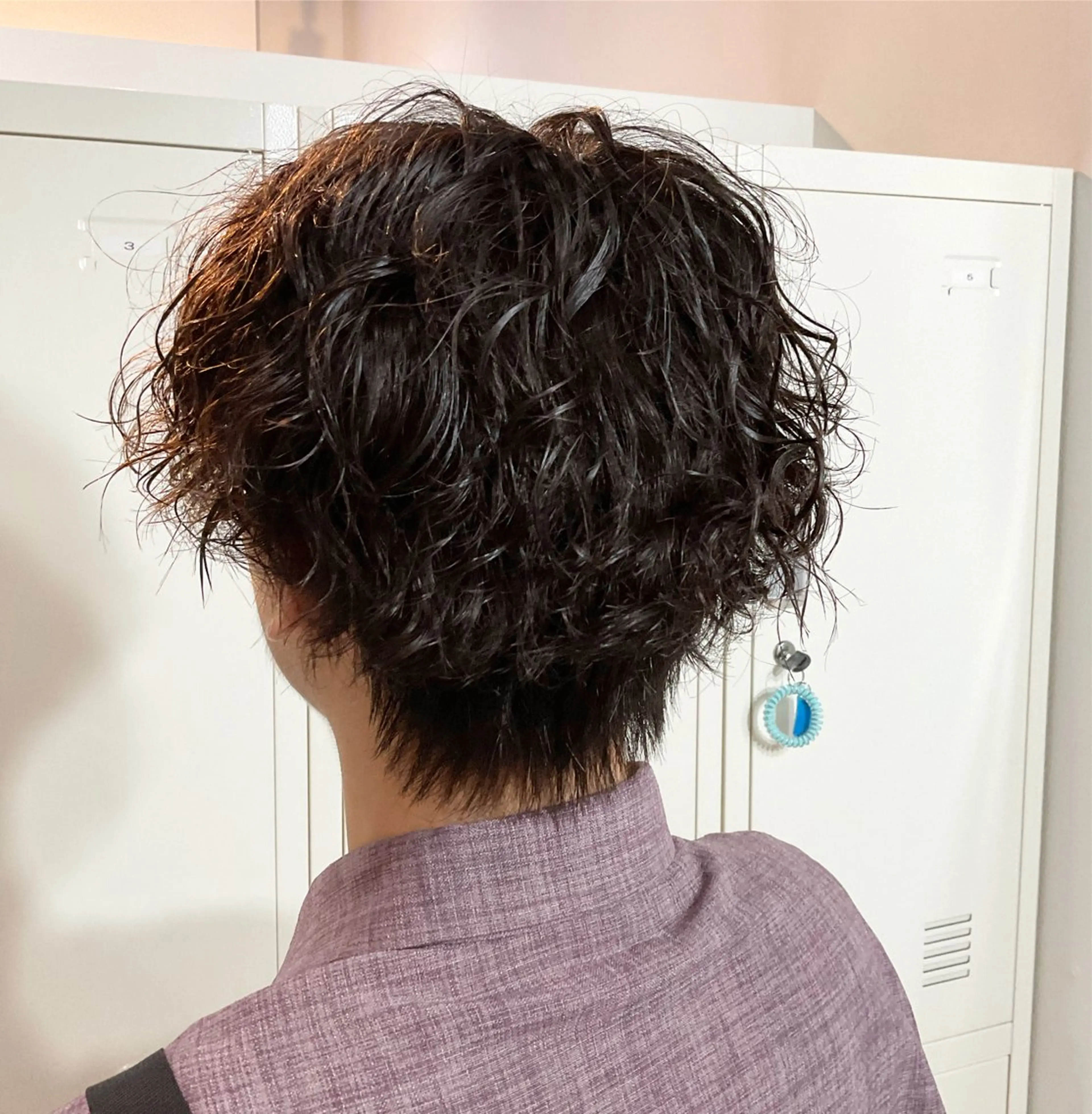 パーマ メンズ センターパート 似合わせスタイル🪮 🌿まなべさとみ🌿のヘアスタイル