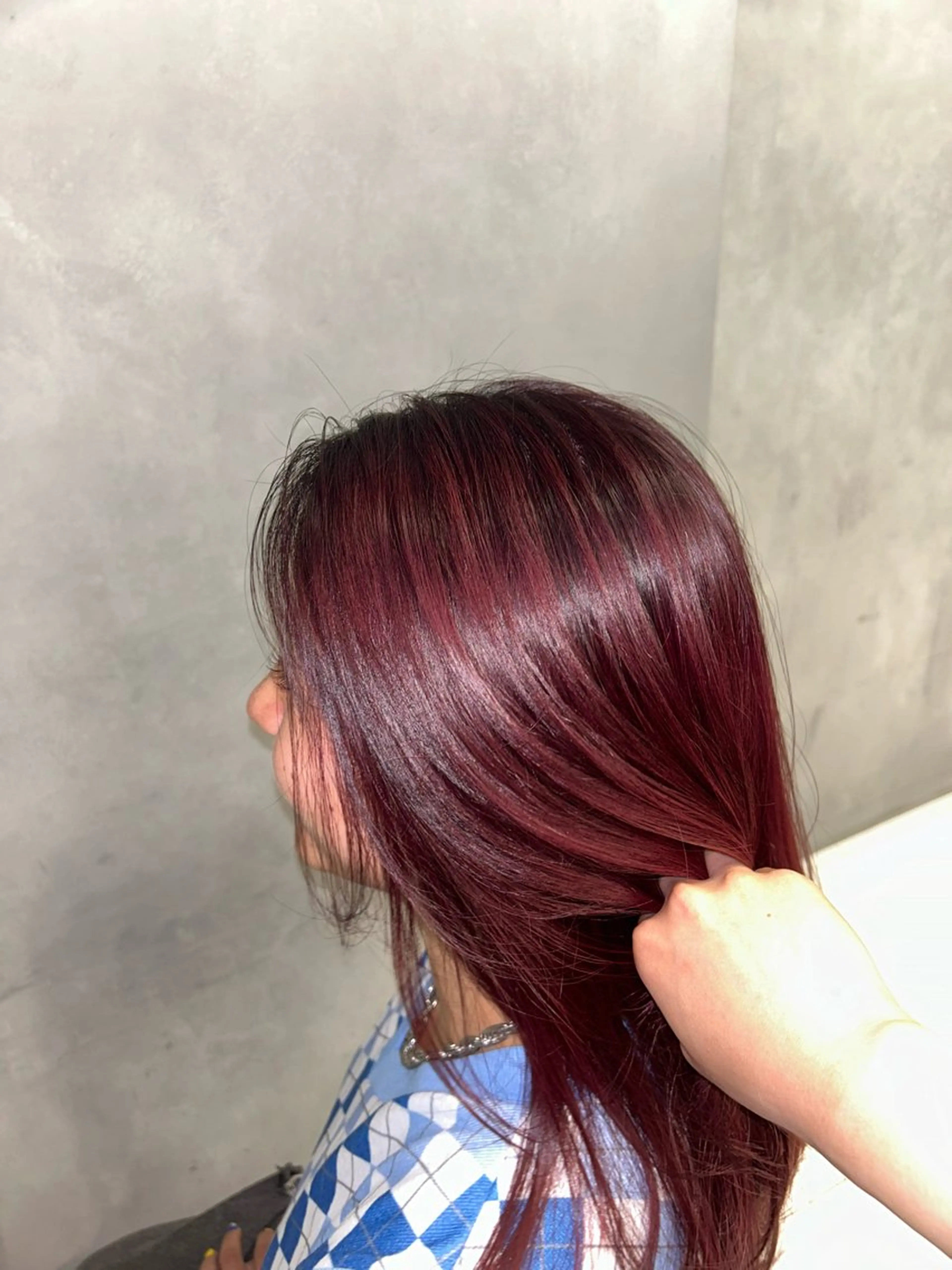 ロング カラー 宇都宮 育実のヘアスタイル
