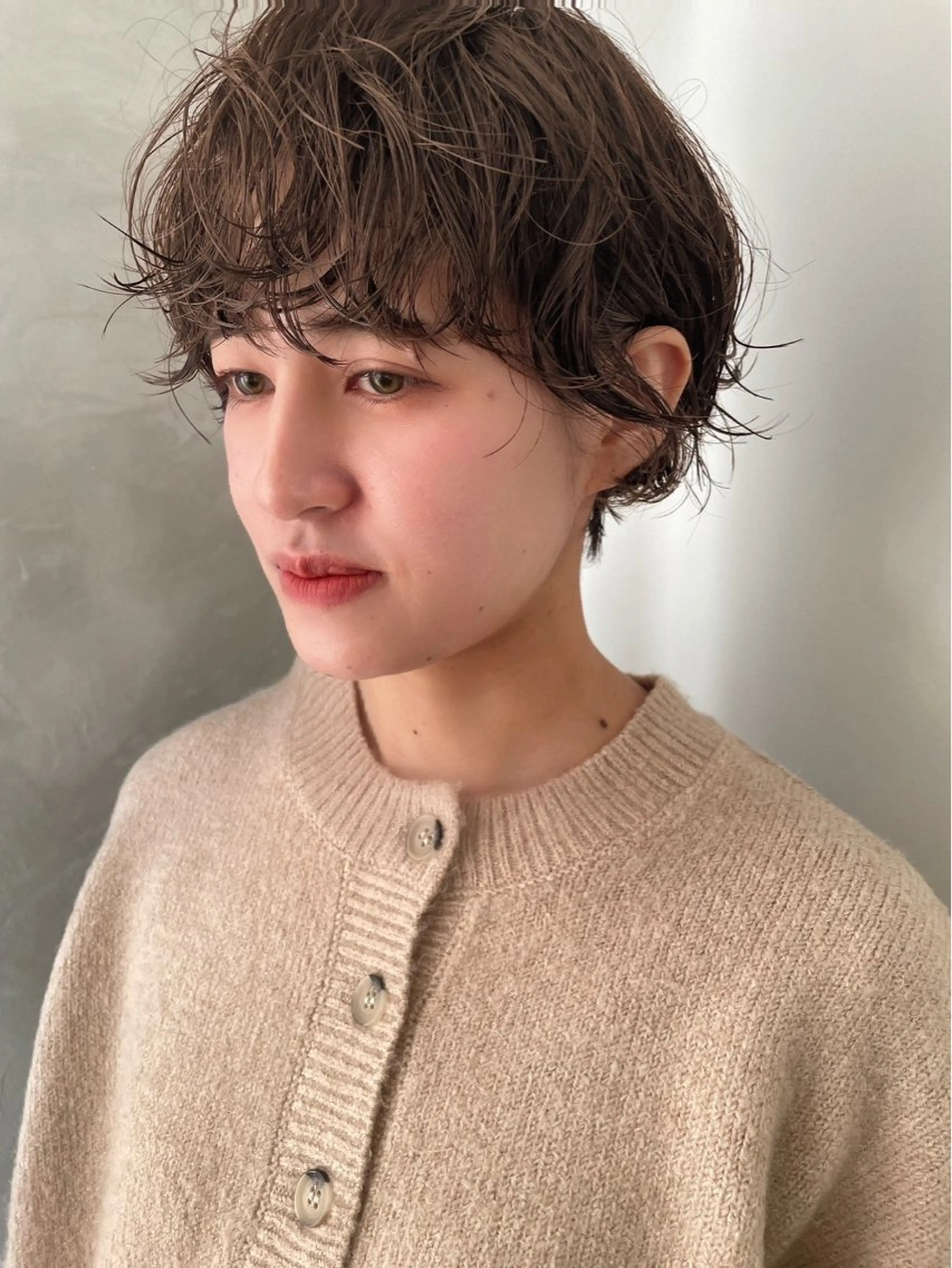 ショート パーマ 博多/ショート/ ボブ/有馬颯汰のヘアスタイル