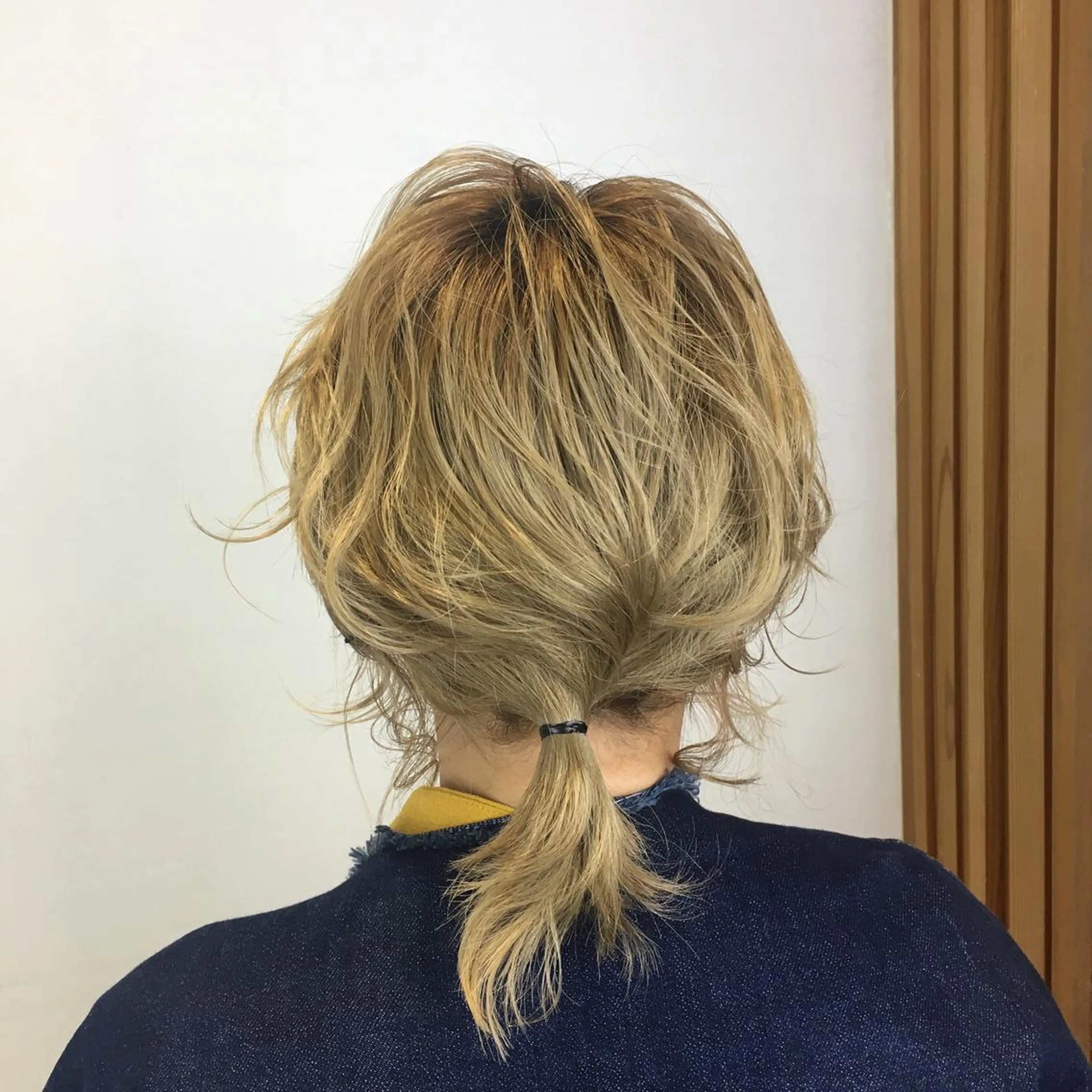 ヘアアレンジ 小顔レイヤー/ ベージュ🤍Rieのヘアスタイル