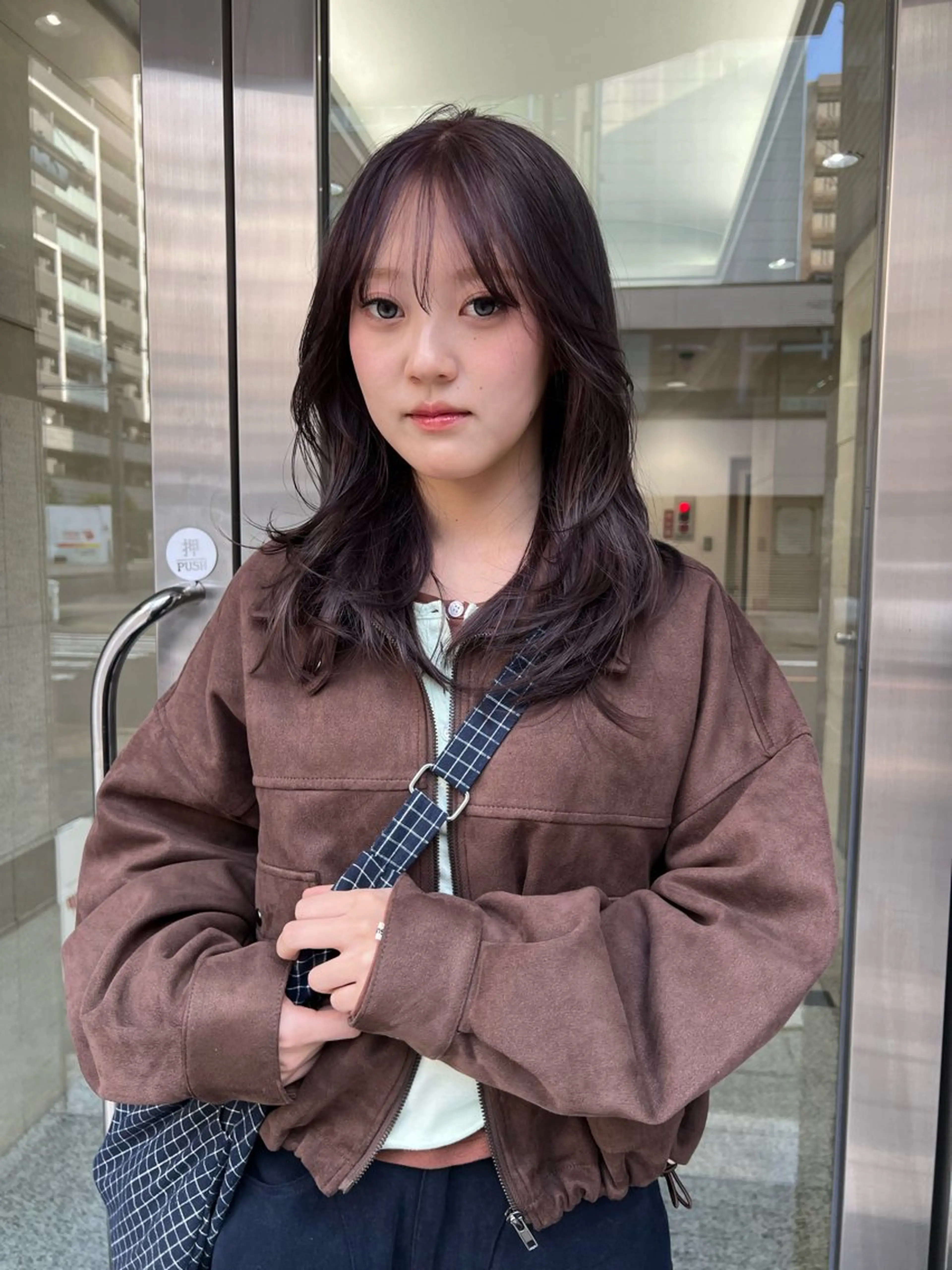 ミディアム ヘアカラー トリートメント 富田 紗世のヘアスタイル