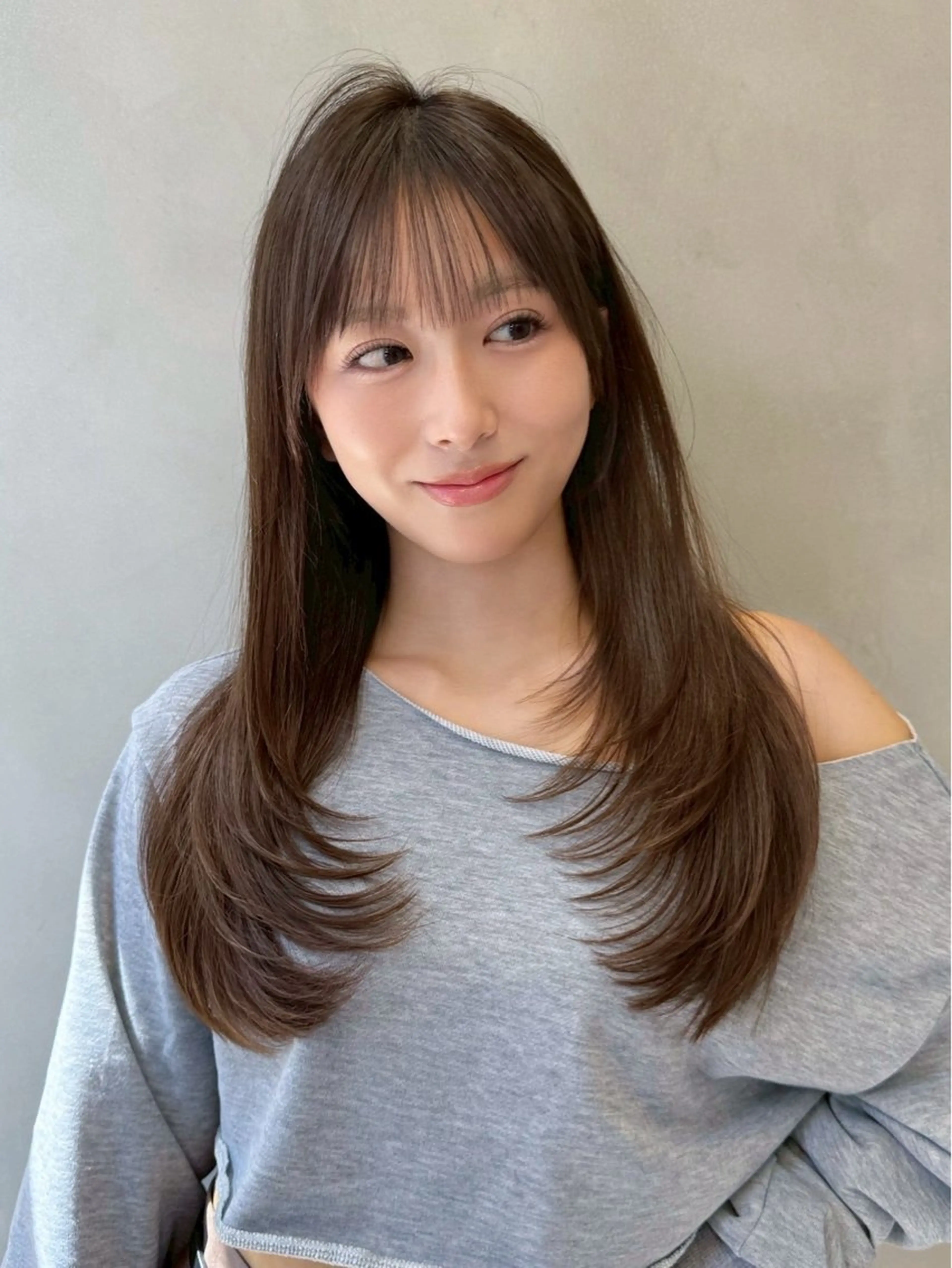 ロング カット ヘアカラー ブリーチなしWカラー /レイヤー/設樂彩乃のヘアスタイル