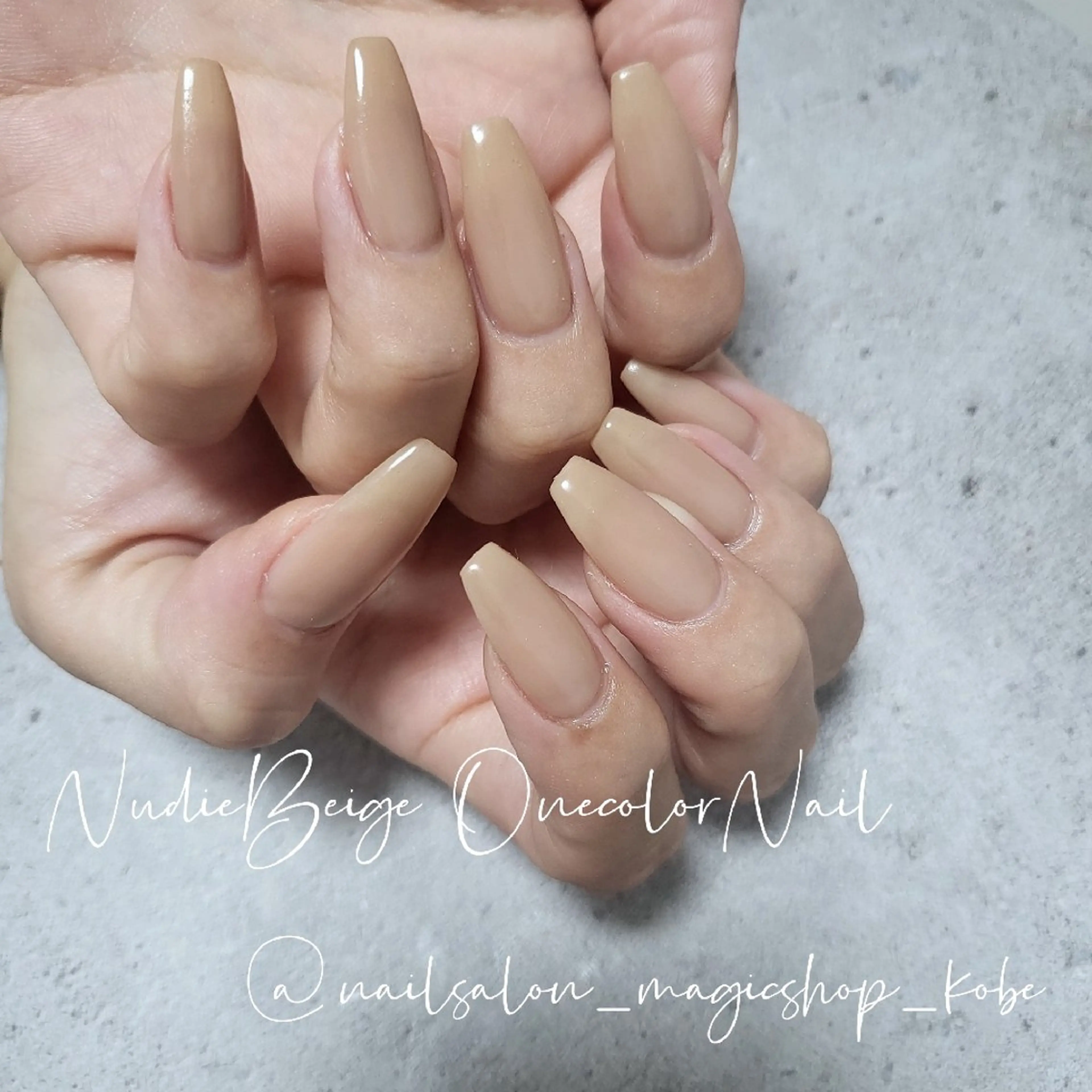 ネイル フットネイル ジェルネイル ロングネイル おそろいネイル ワンカラーネイル フットネイル Nailsalon MagicShopのネイルデザイン