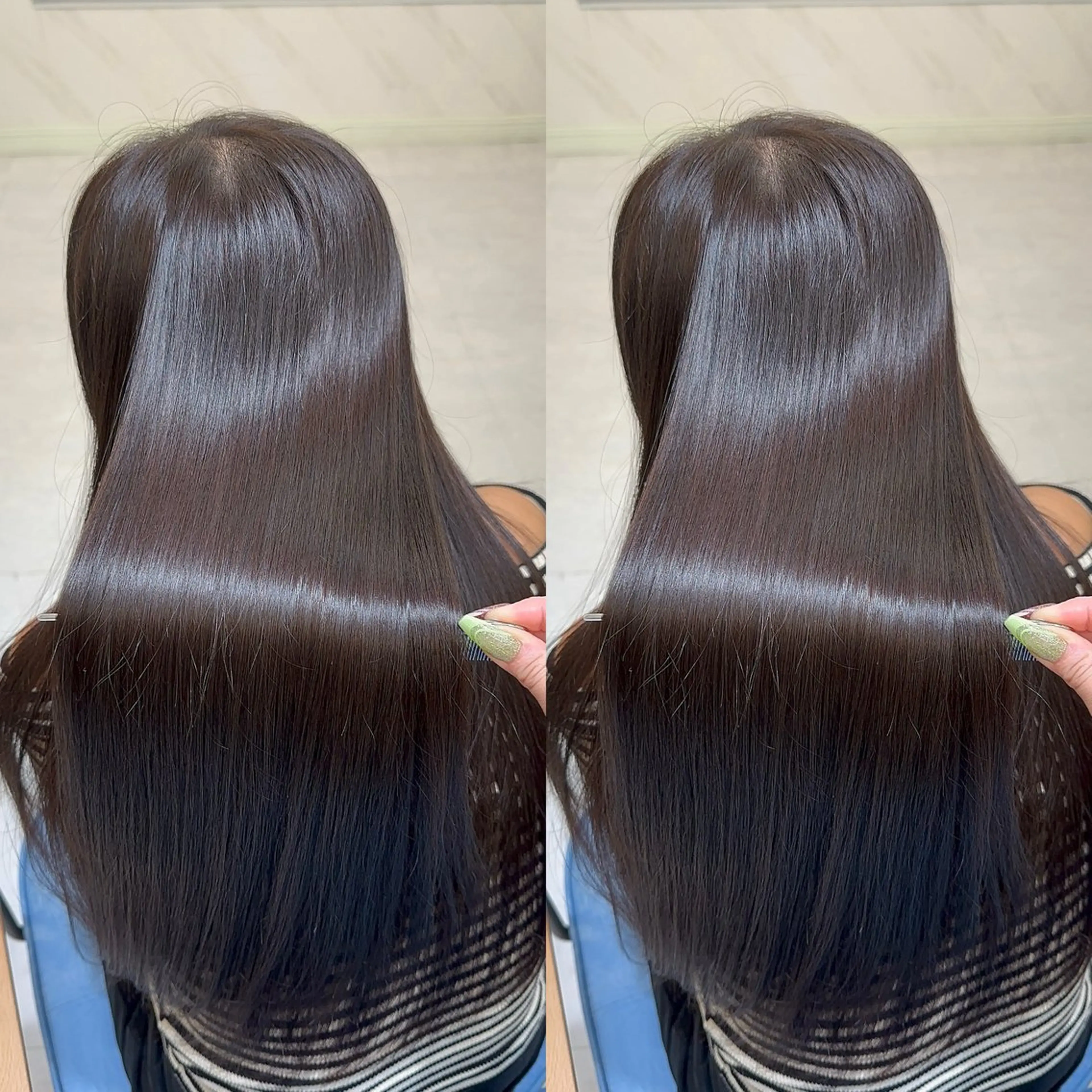ロング 髪質改善🩵縮毛矯正 代々木/木下のヘアスタイル