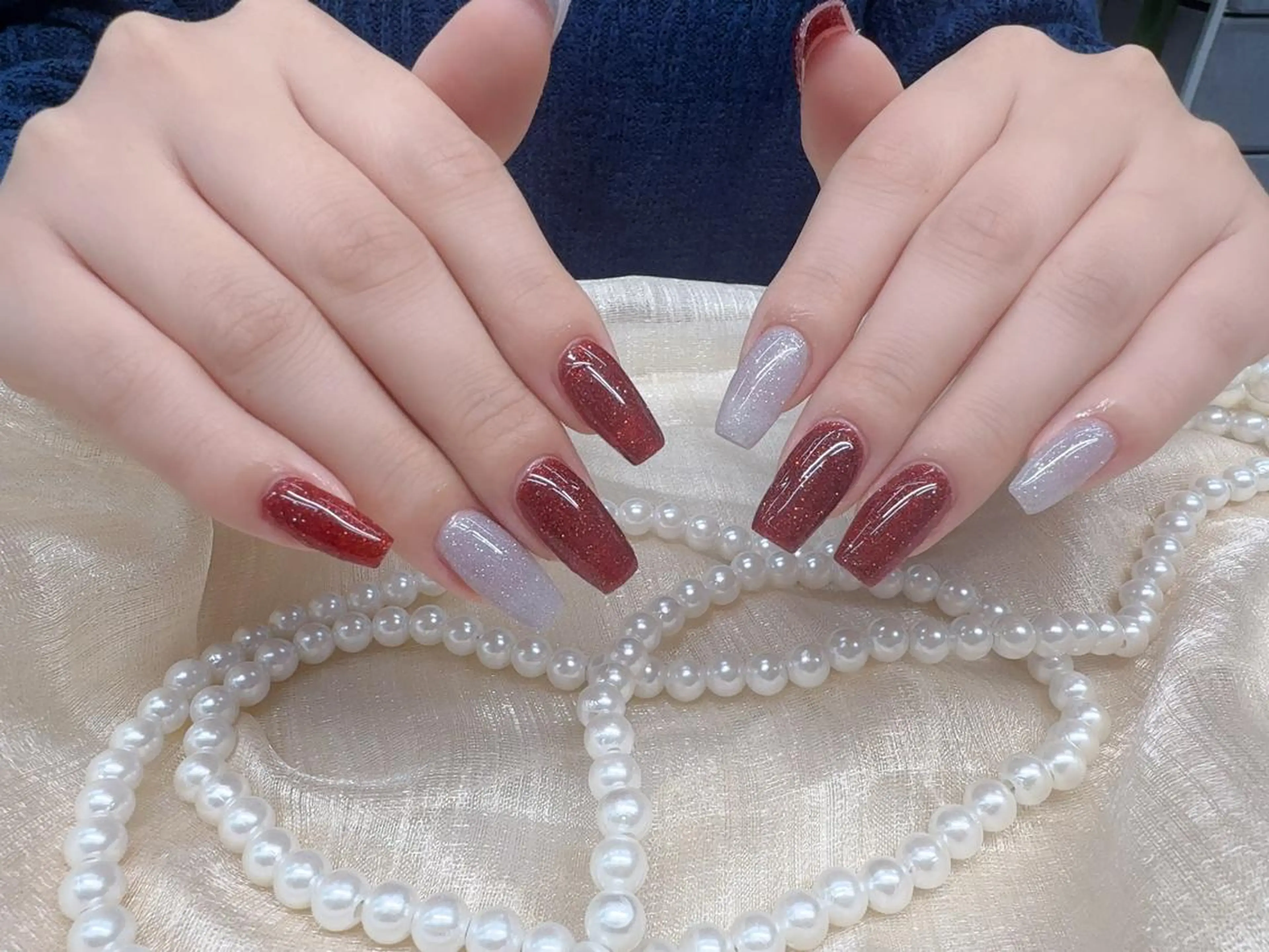 【オフなし】ワンカラー／ラメグラ／マグネット／フラッシュネイル💅の写真