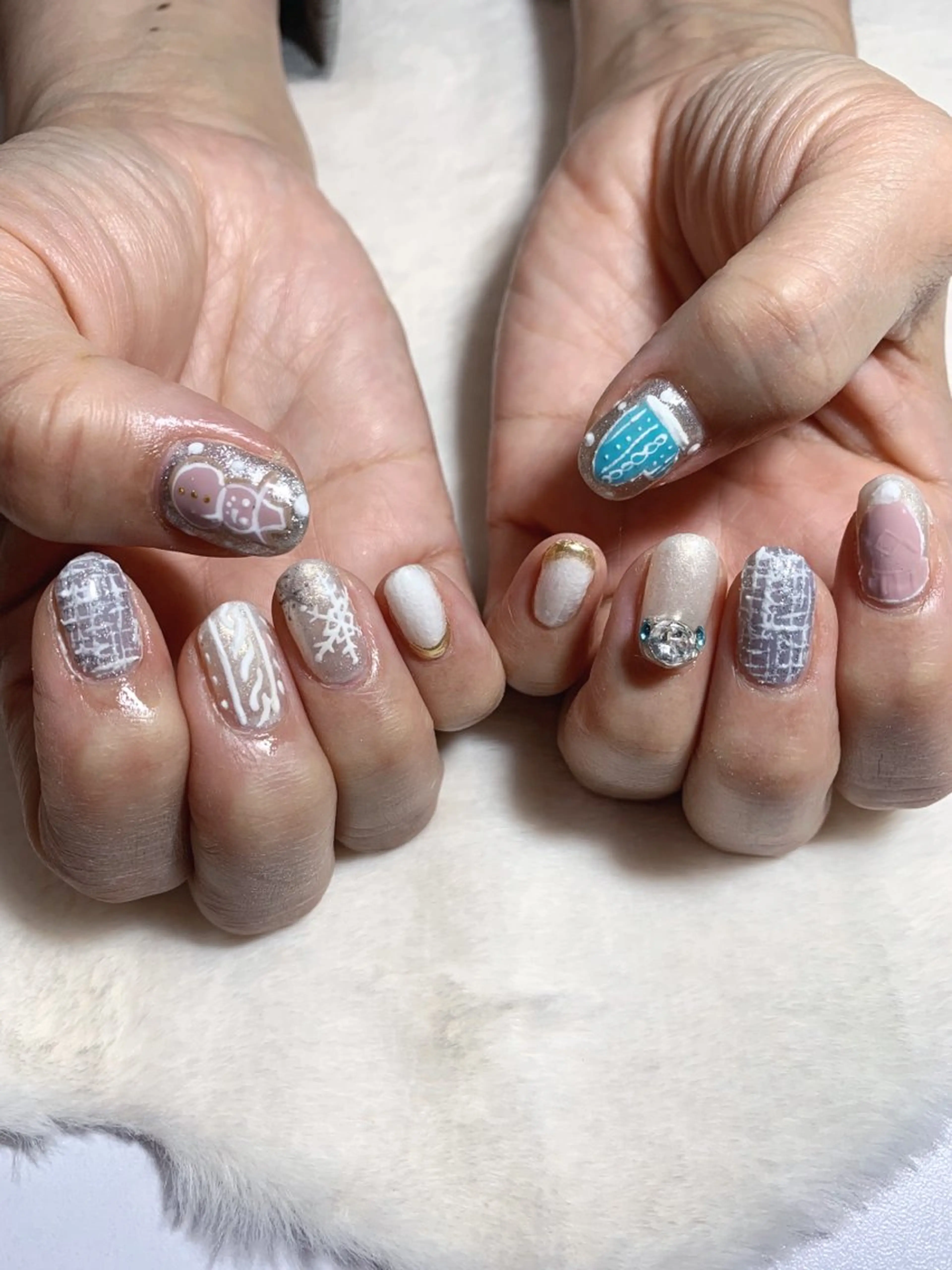 ネイル ツイードネイル Coconail 恭子のネイルデザイン