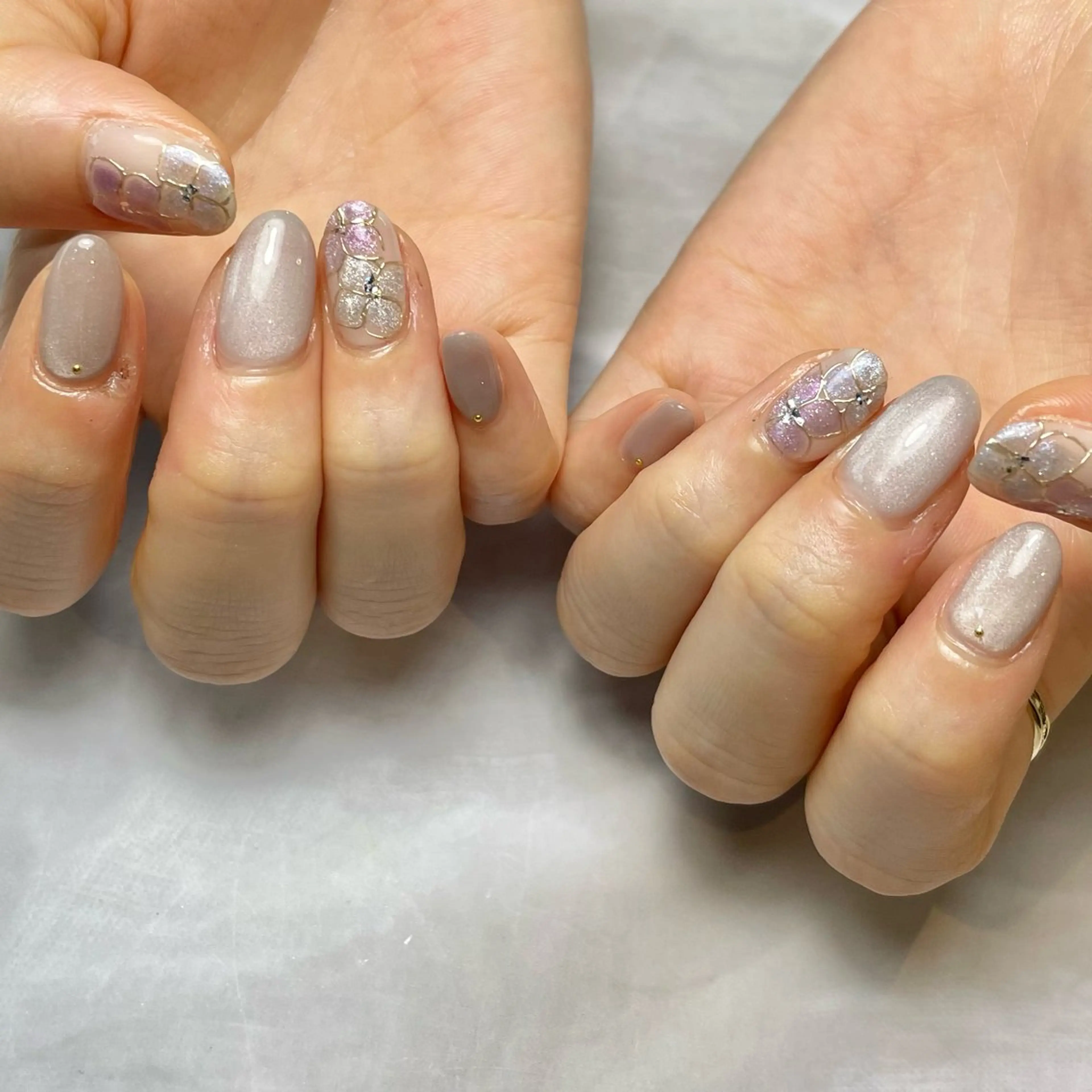 ネイル アートネイル マグネットネイル Reflection marikoのネイルデザイン