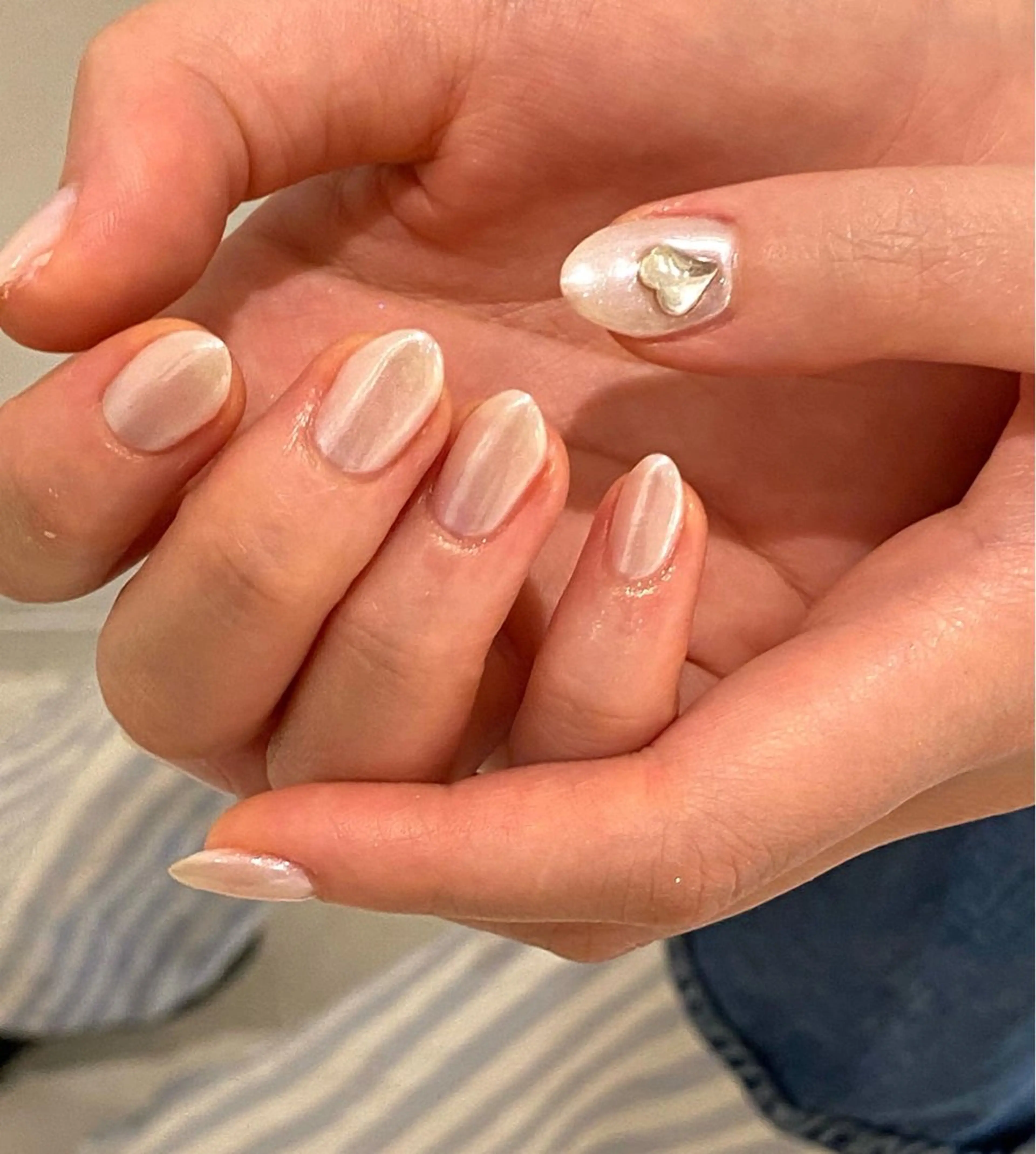 ネイル ハート リボン Ann nailのネイルデザイン