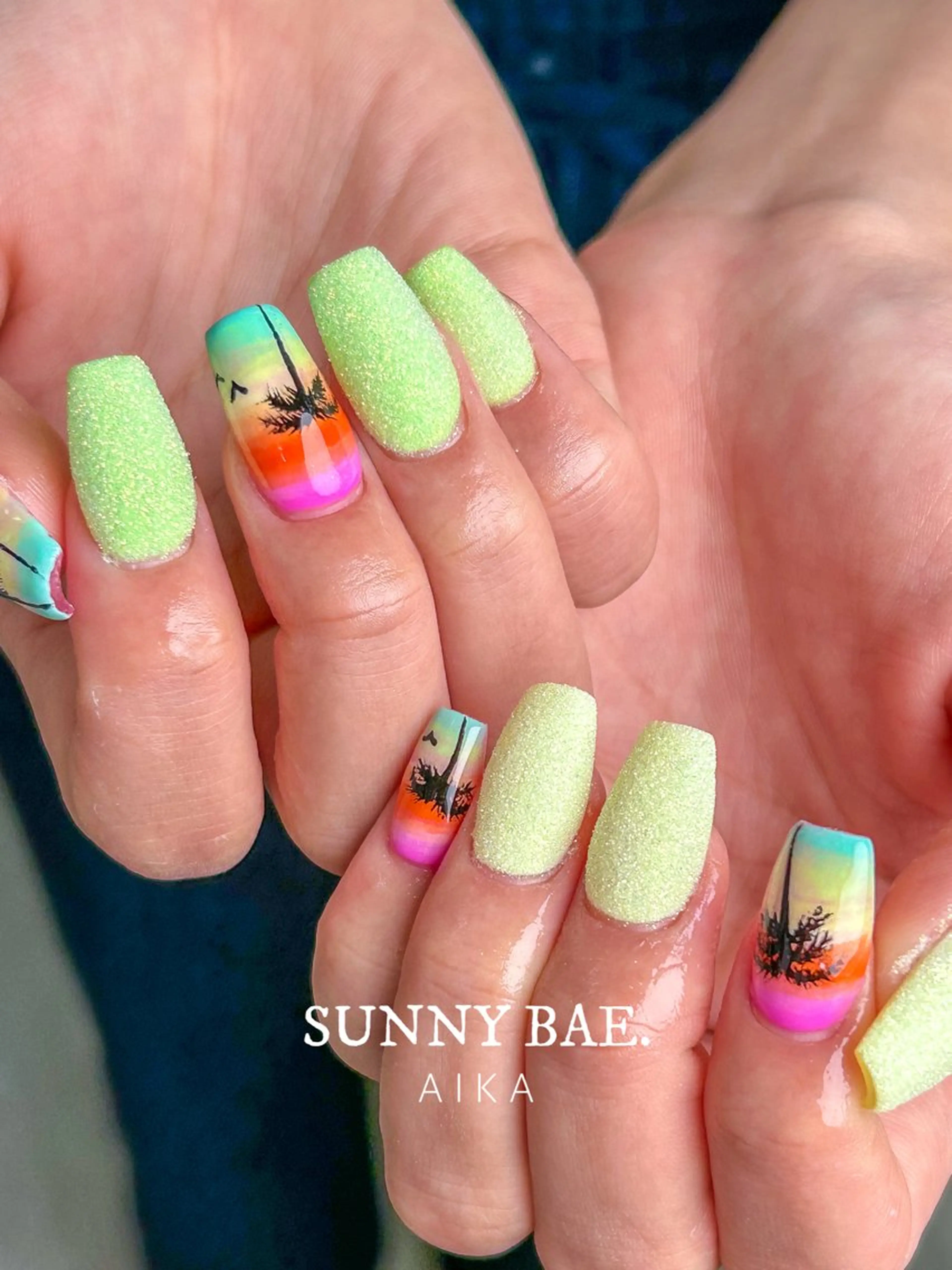 ネイル スカルプネイル 夏ネイル Made By AIKAのネイルデザイン