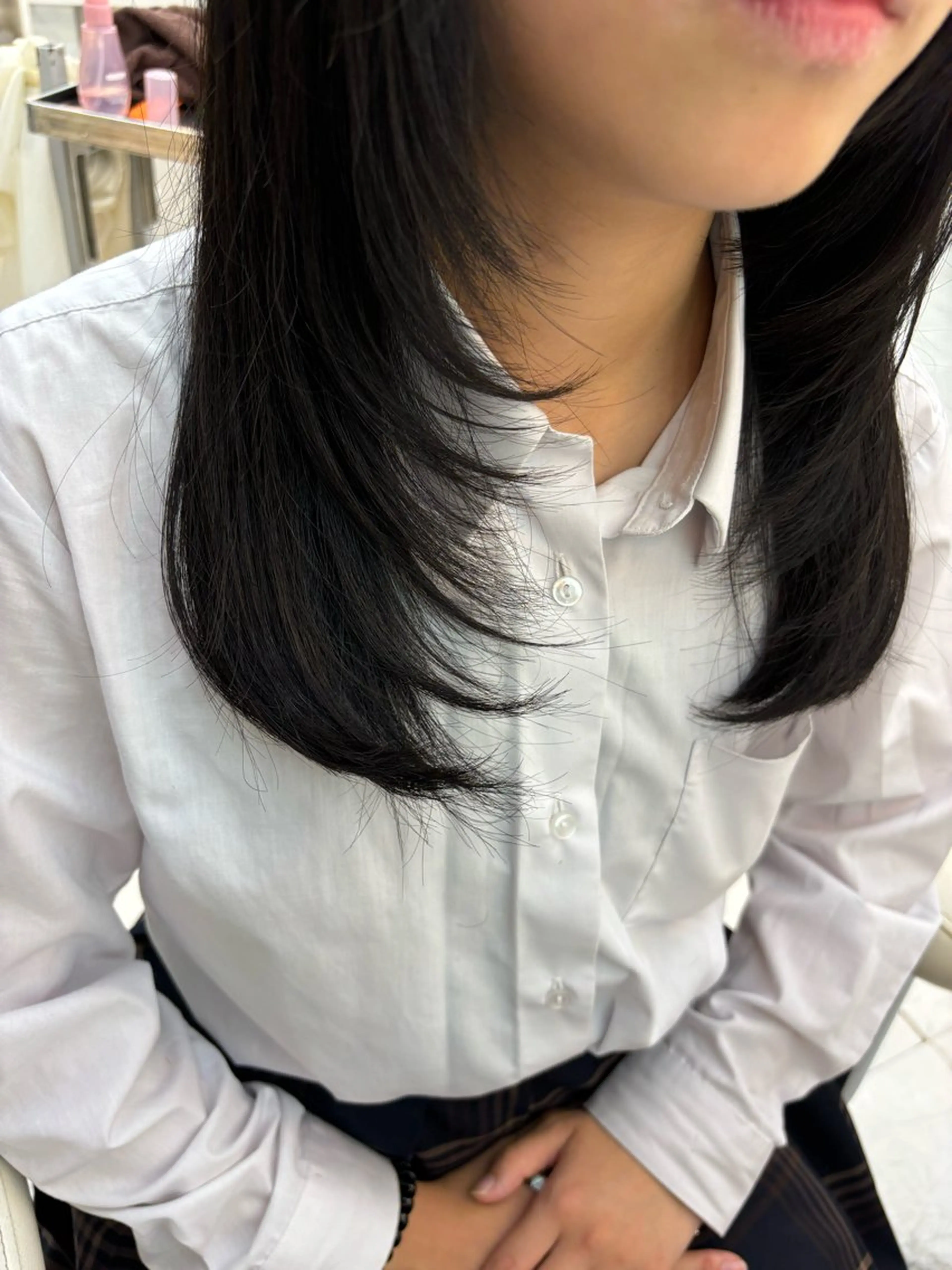 セミロング 顔まわりレイヤー 顔周りカット レイヤーカット カーリーパーマ/ パーマ/SAKURAのヘアスタイル