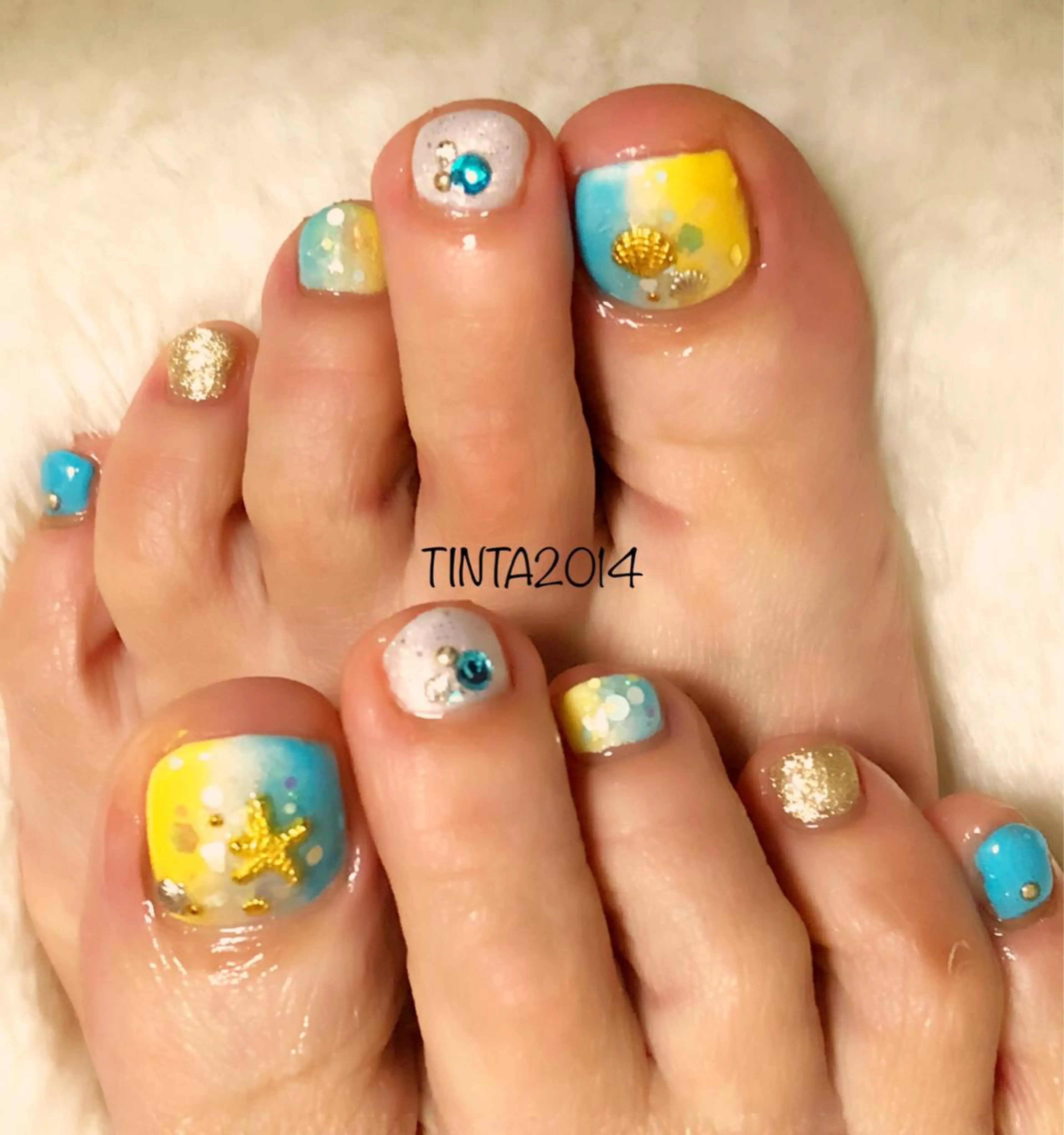 ネイル フットネイル 馬場 典子のネイルデザイン