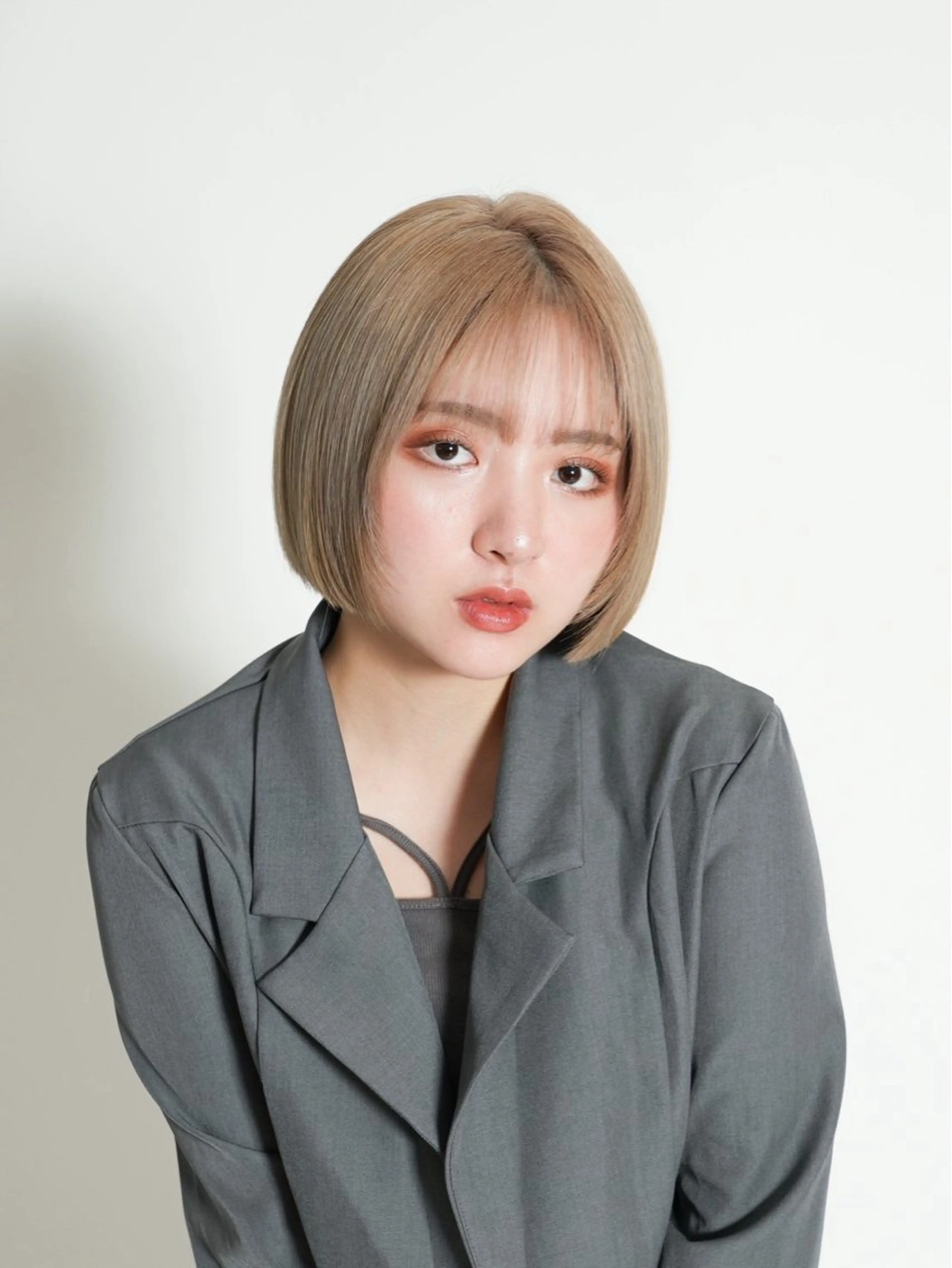 ミディアム ヘアカラー 🫧透明感カラー /艶髪すなお🧸のヘアスタイル