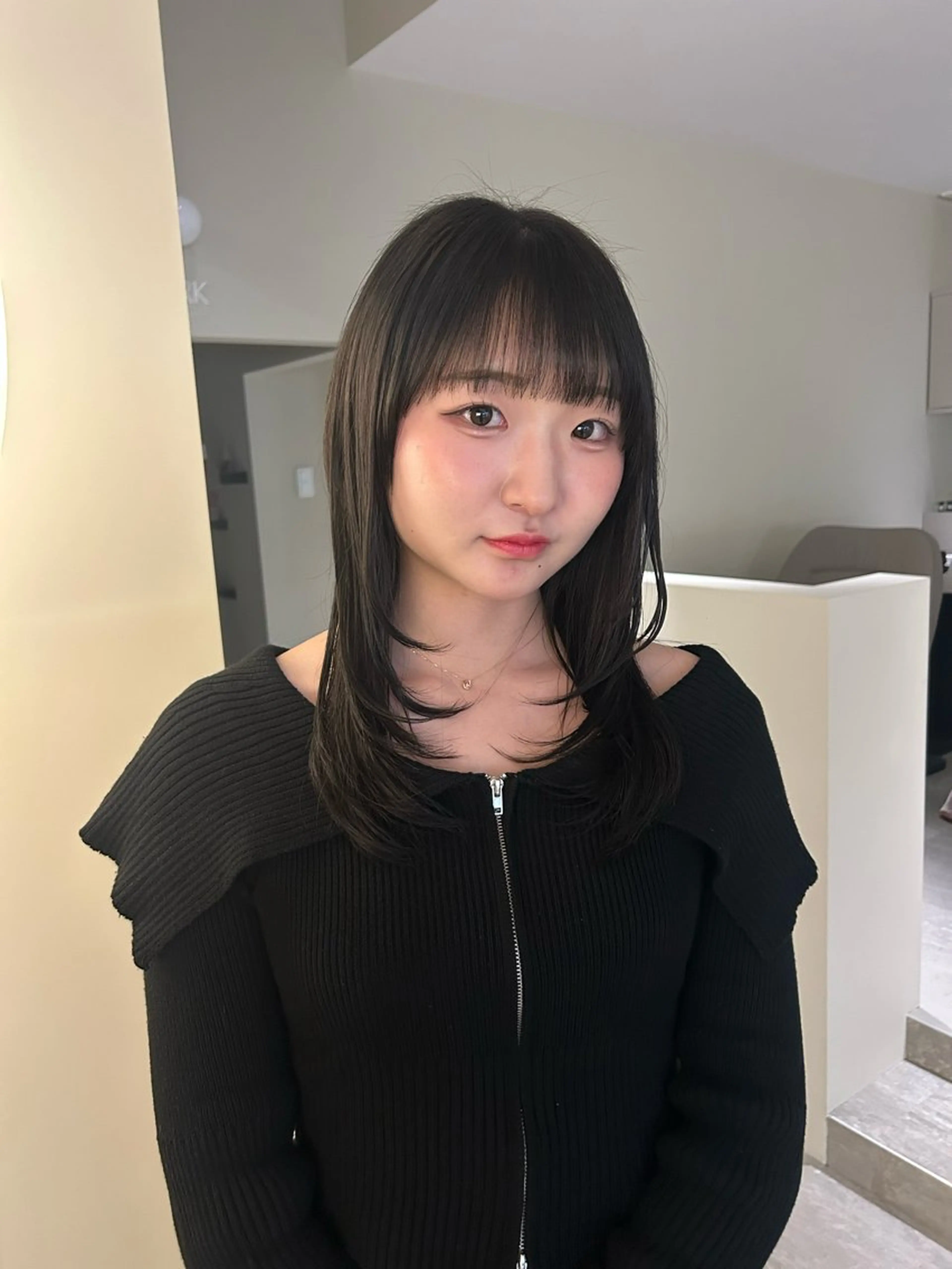 ロング レイヤーカット カット トリートメント 透明感カラー レイヤー/むつきのヘアスタイル