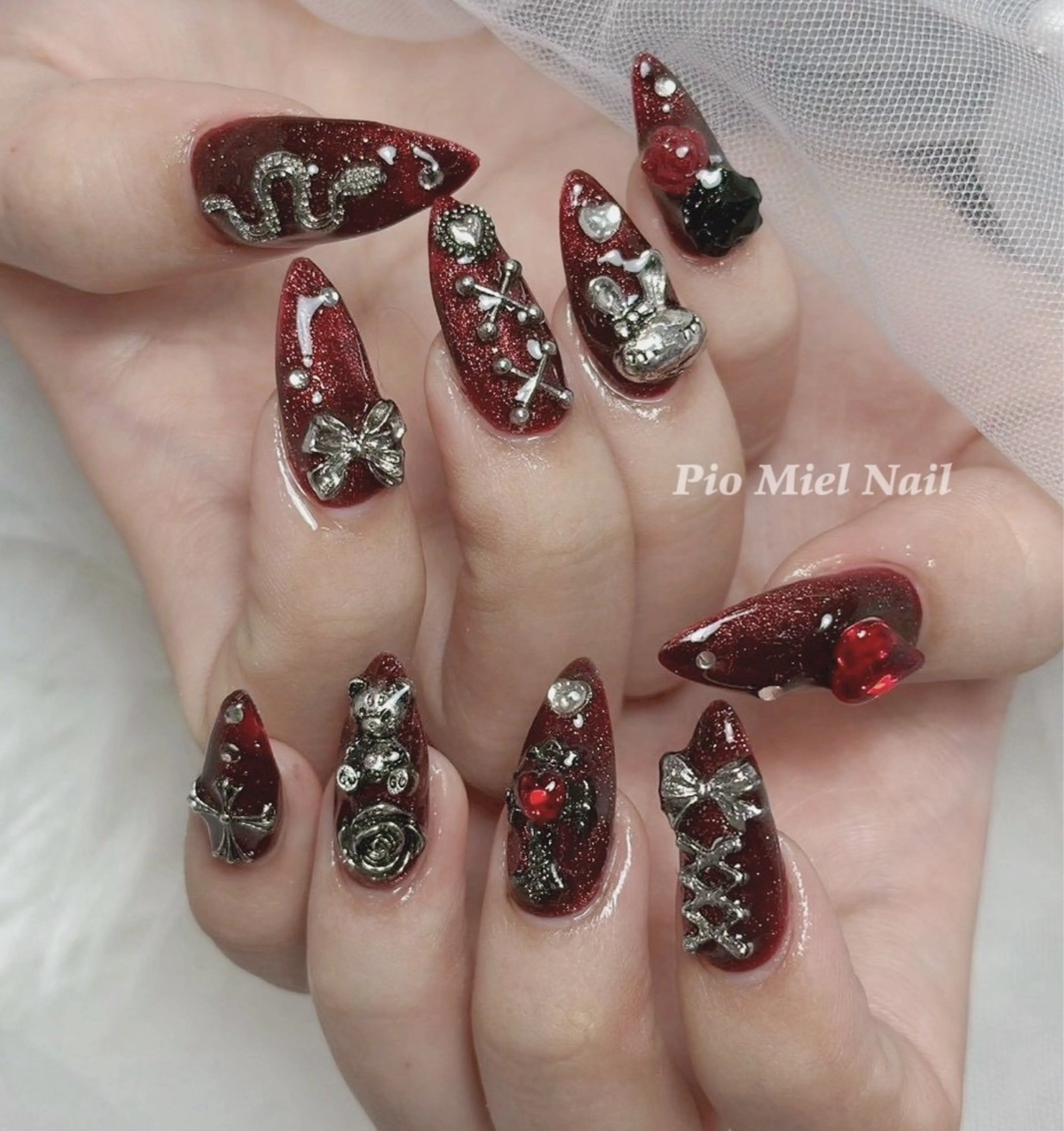 ネイル momo 長さだしのネイルデザイン