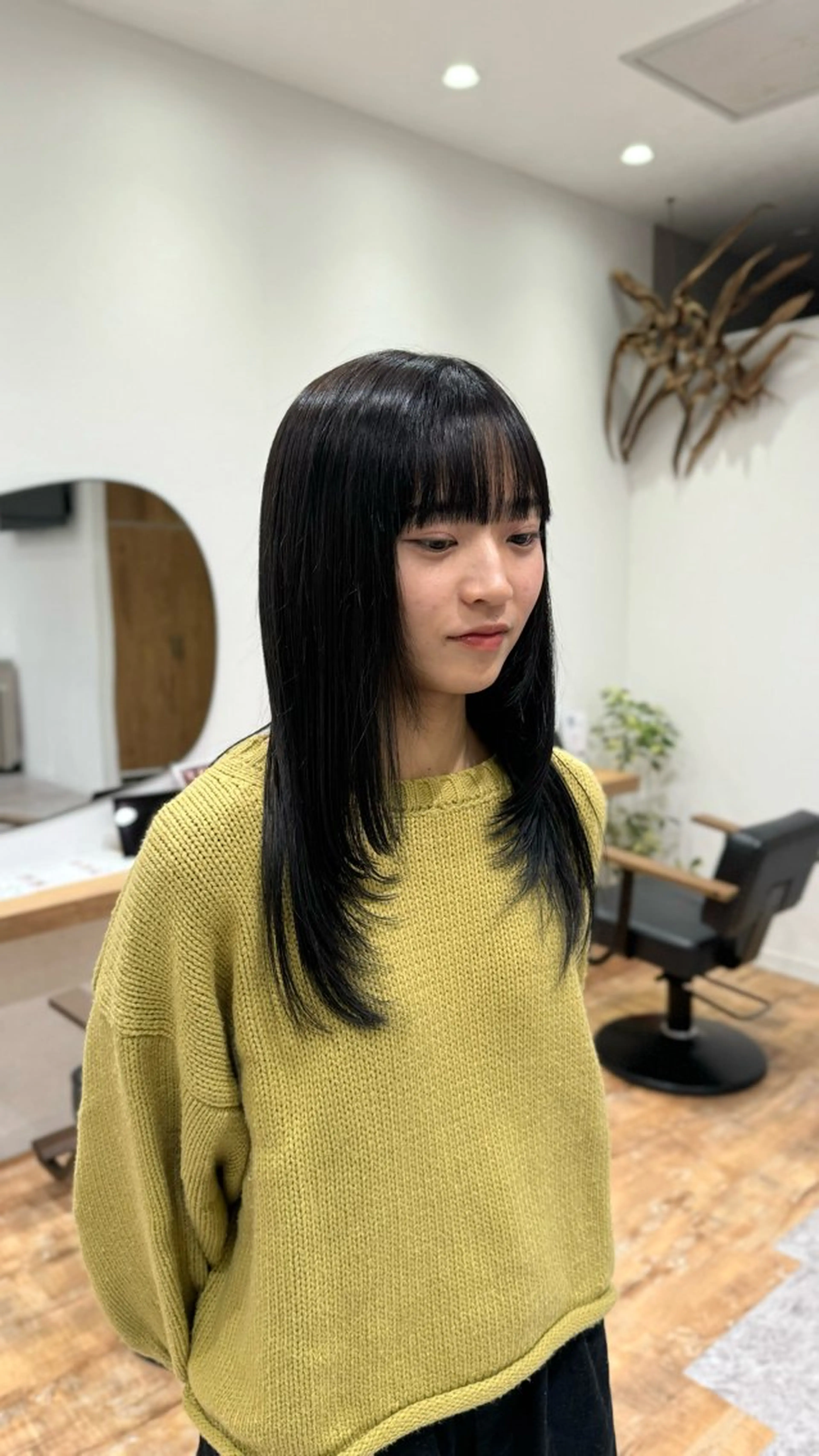 ロング レイヤーカット カット 透明感/オリーブ /わがつまこうすけのヘアスタイル