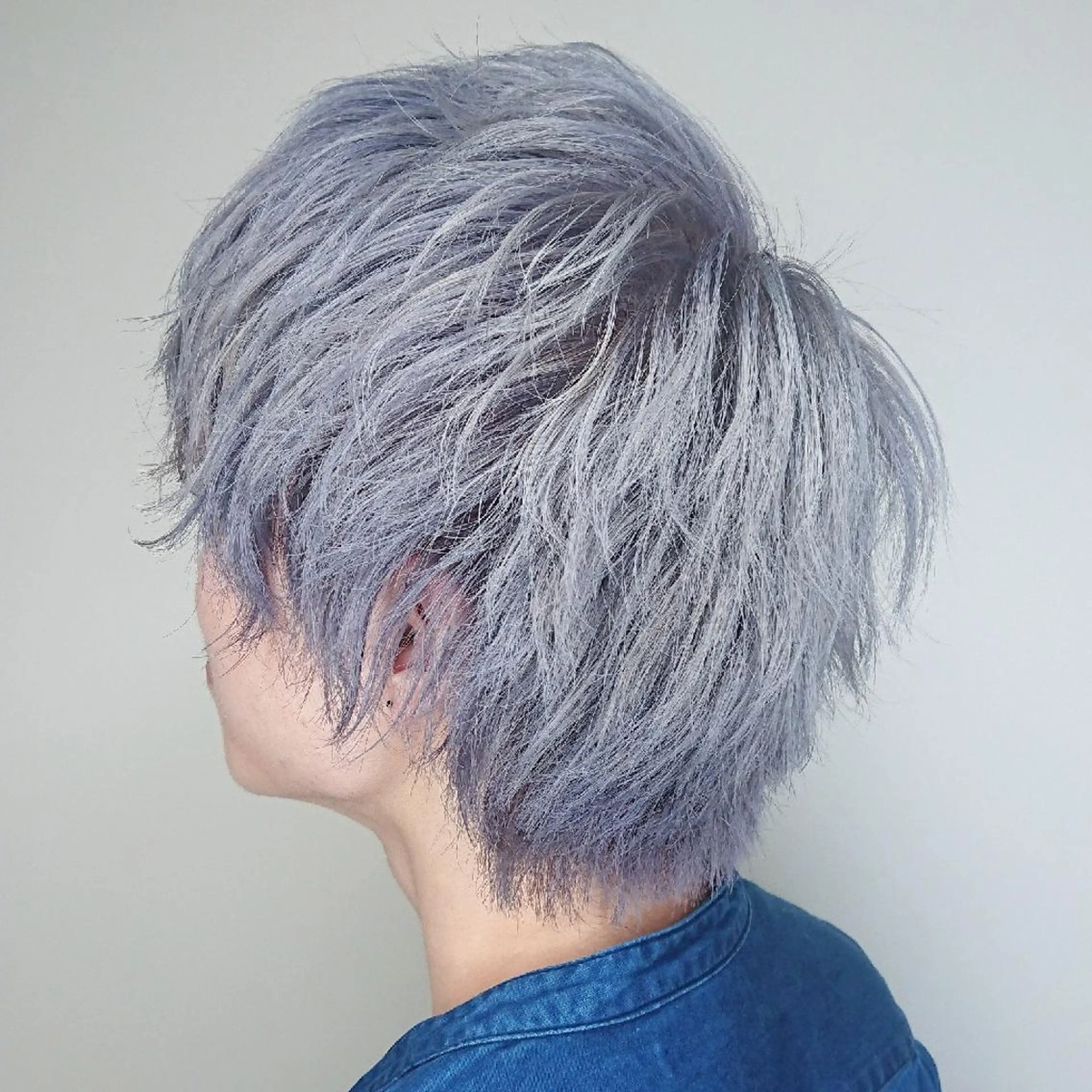 メンズ カラー アップバング メンズブリーチ マッシュ メンズパーマ ブリーチ カット ヘアカラー ブリーチ/ヘアケア/ 艶髪/イギチハルのヘアスタイル