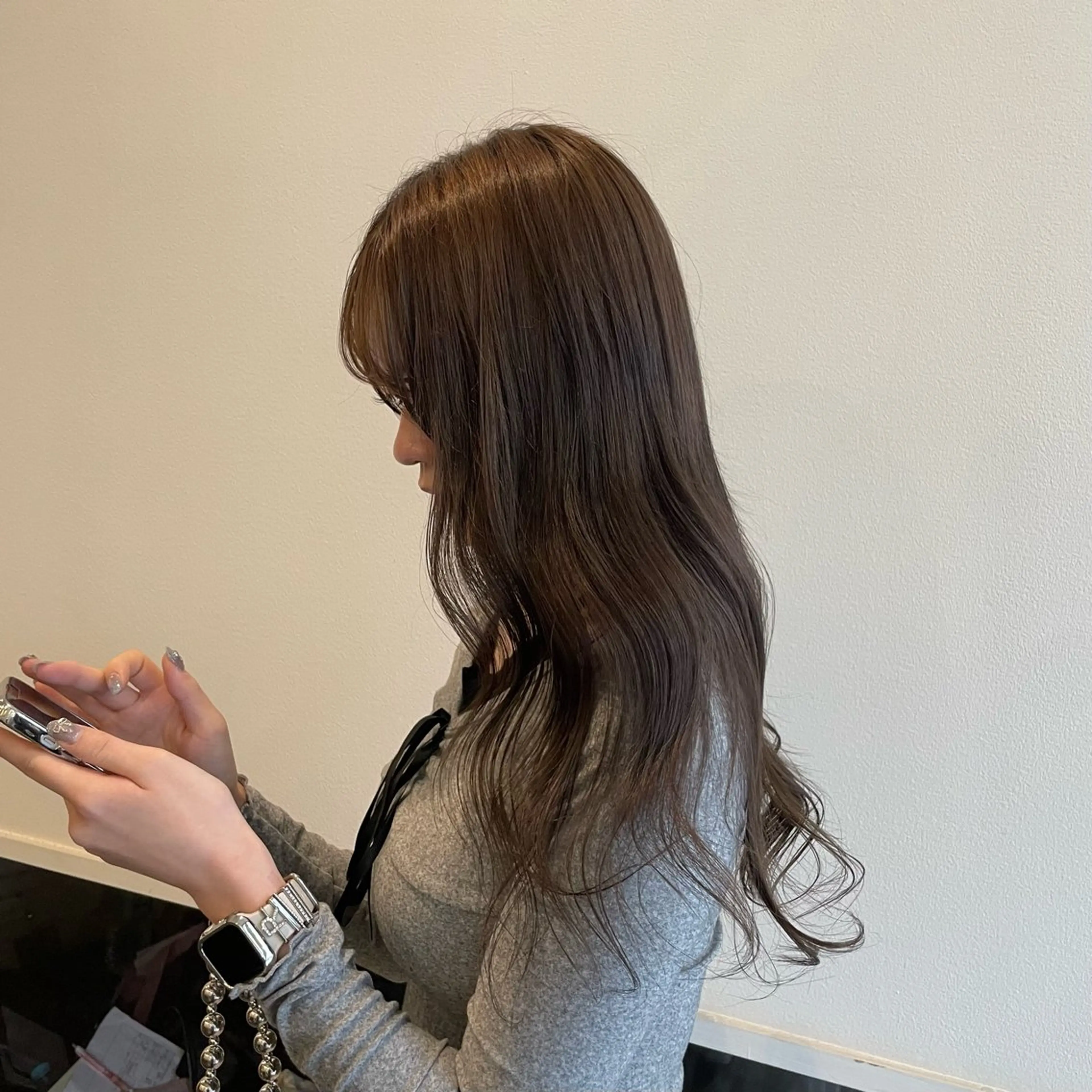 カラー 北堀江/ストレート /ブリーチ/じゅきのヘアスタイル