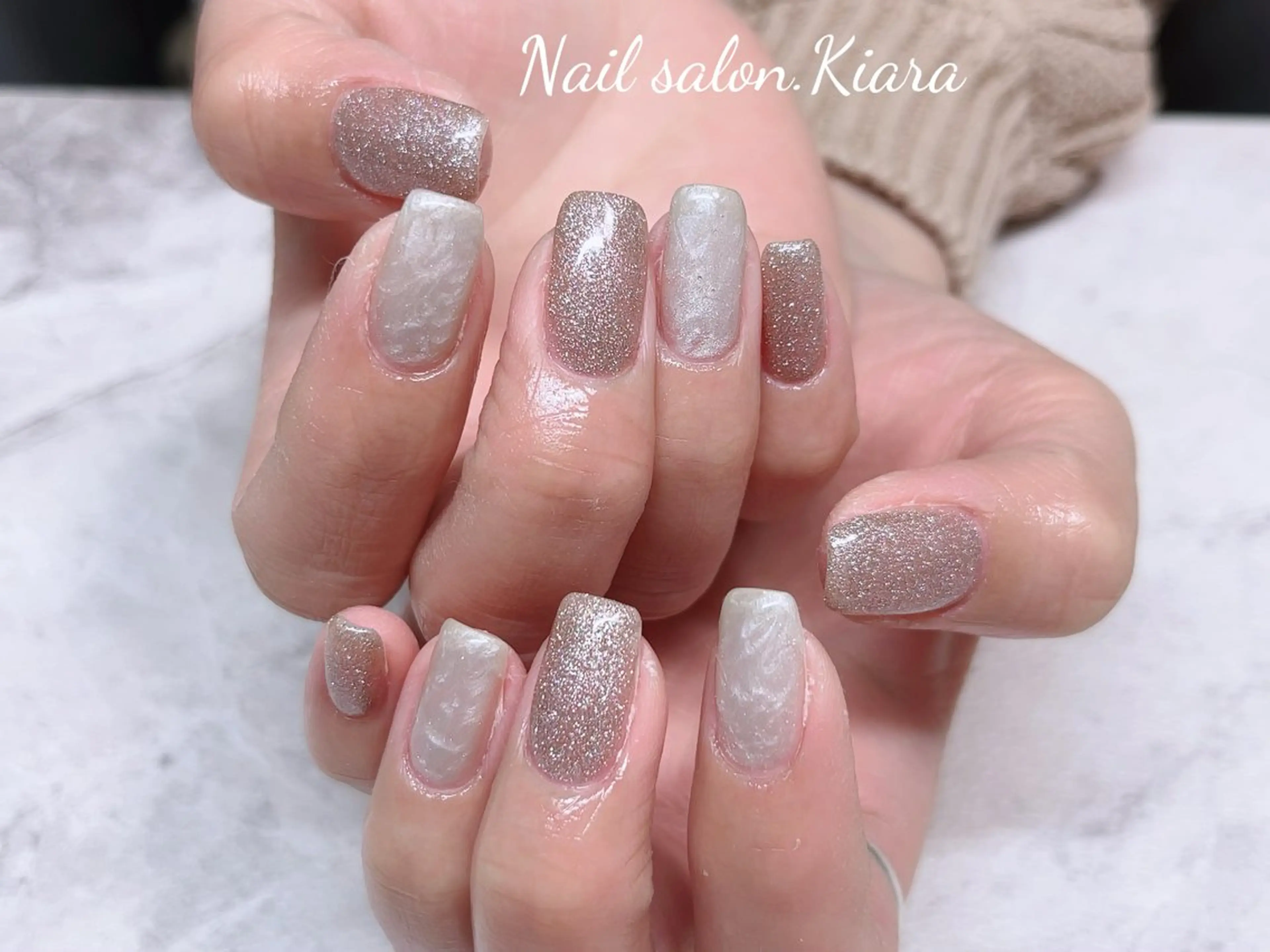 ネイル フラッシュネイル マグネットネイル 🍭Kiara Nail🍭のネイルデザイン