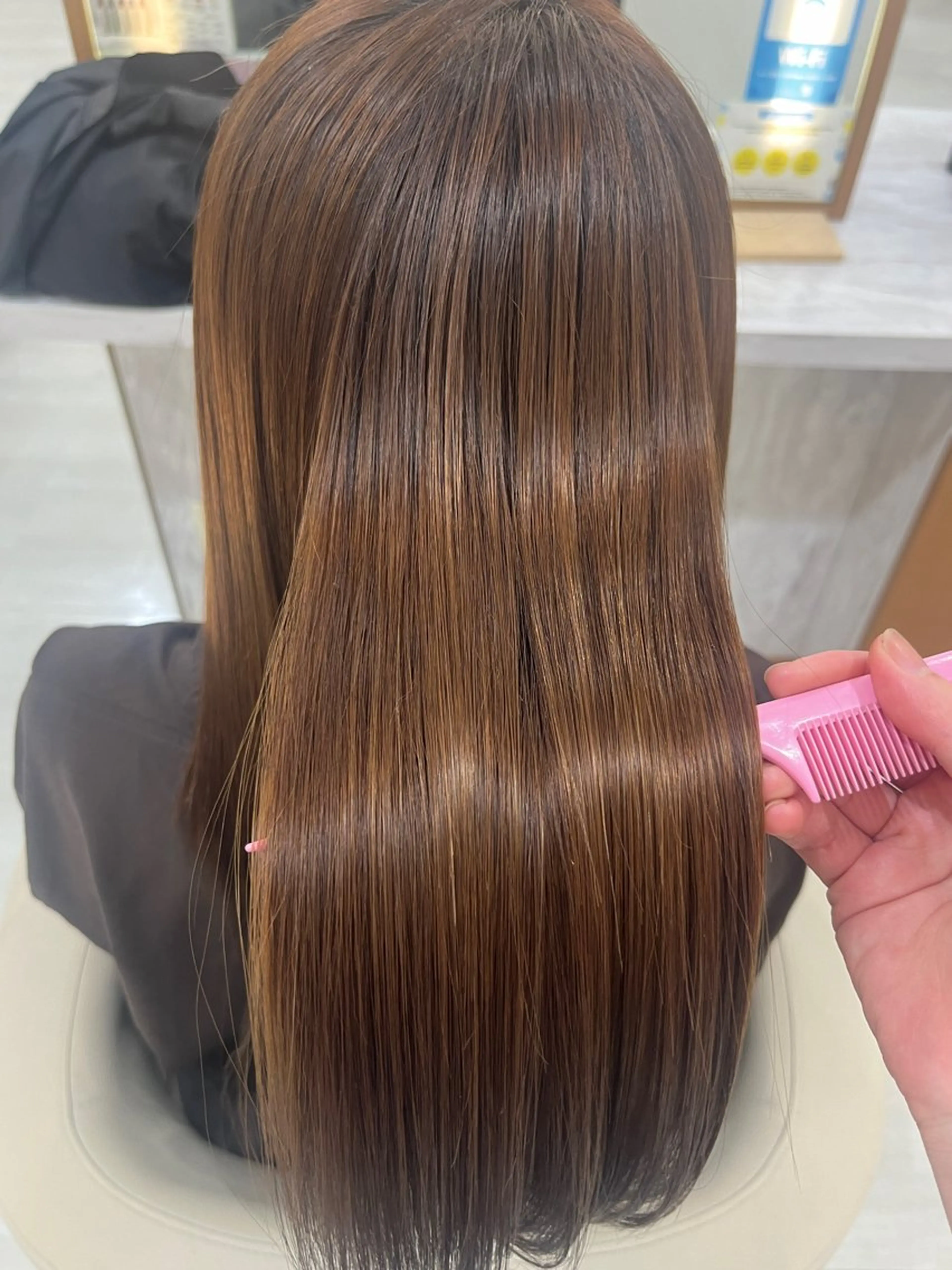 ロング 髪質改善 トリートメント うる艶カラー🫧/ 武笠 友香🤍のヘアスタイル