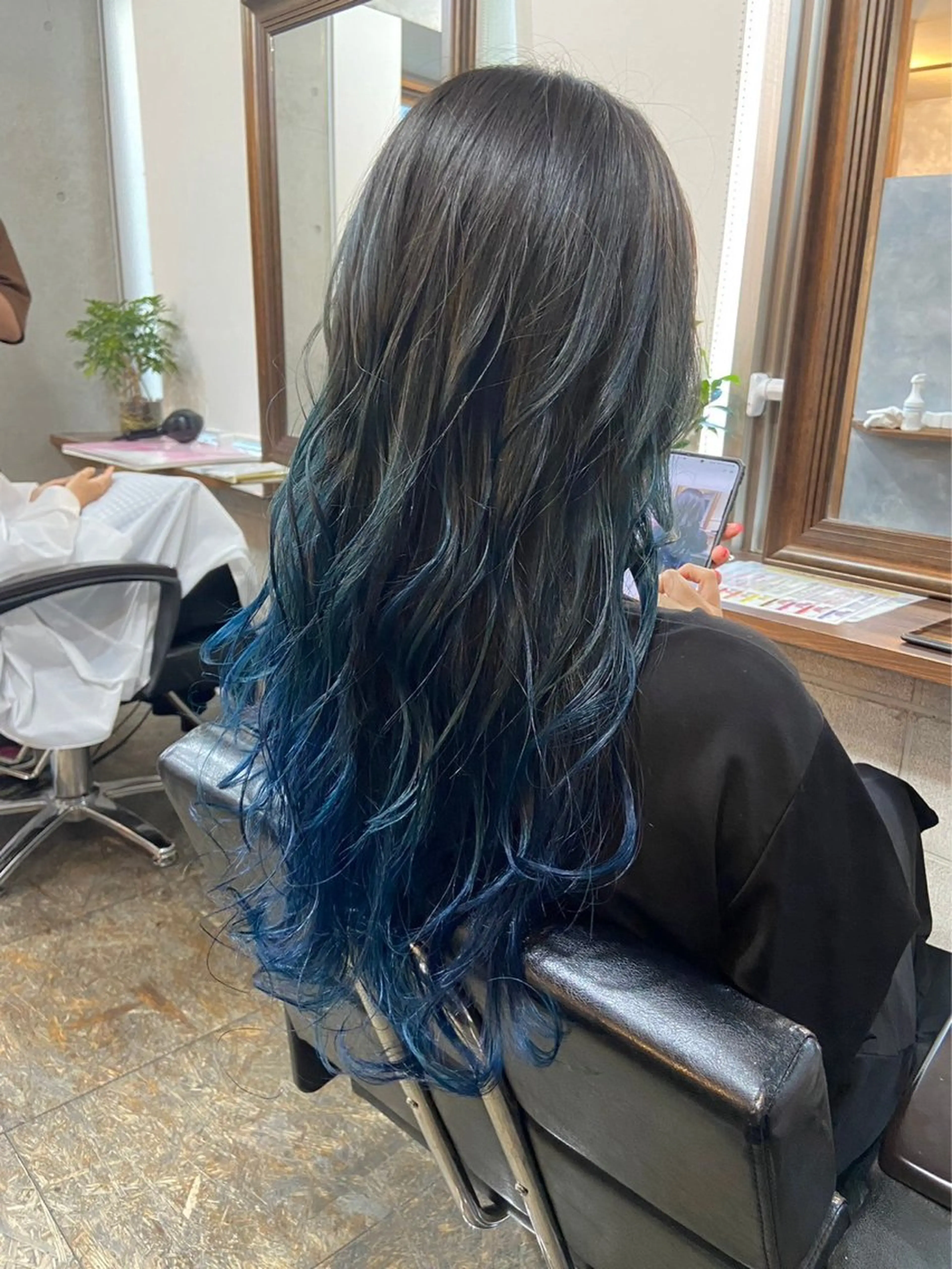 ロング カット ヘアカラー トリートメント 中山 丈也のヘアスタイル
