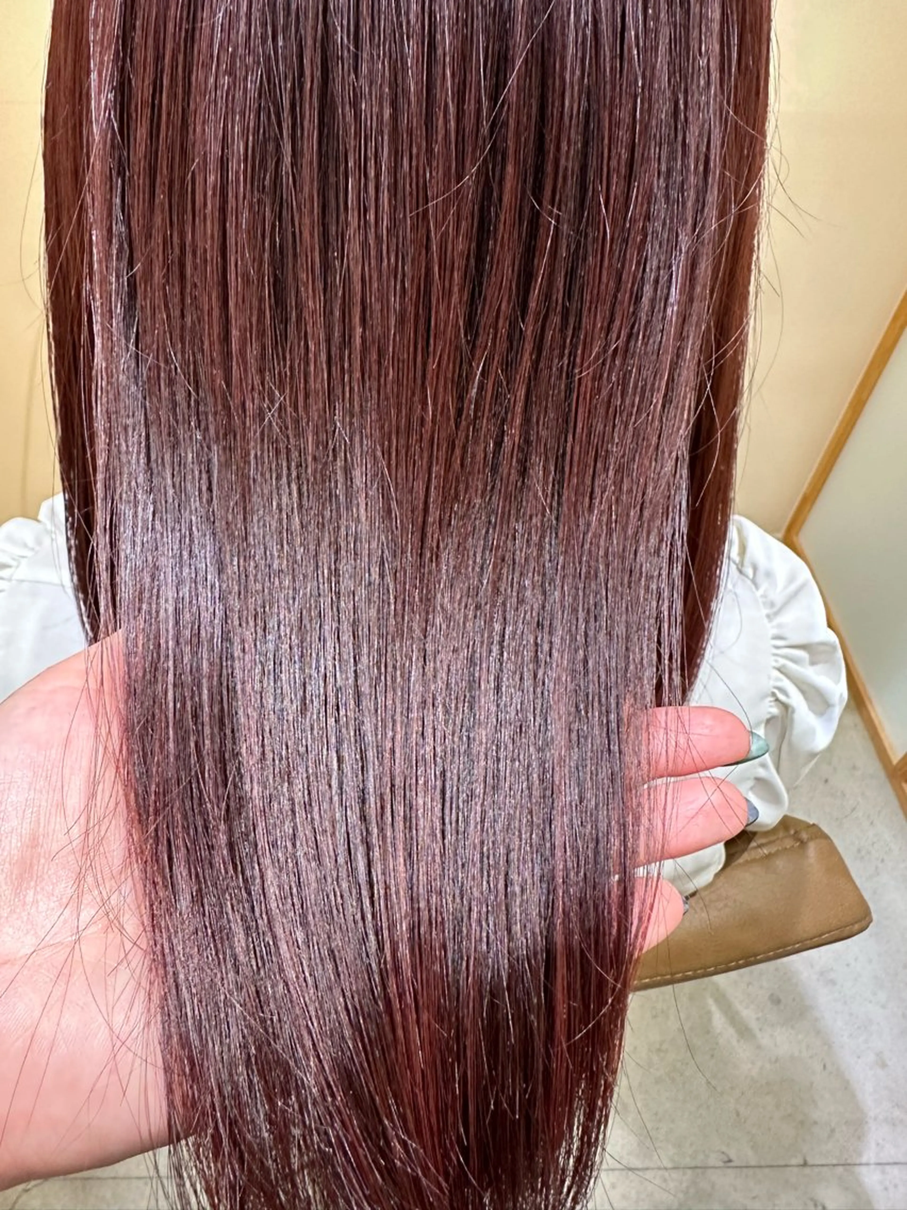 【✨️ミニモ限定価格✨️】ワンカラー（ブリーチ❌）＋3stepトリートメント🍓の写真