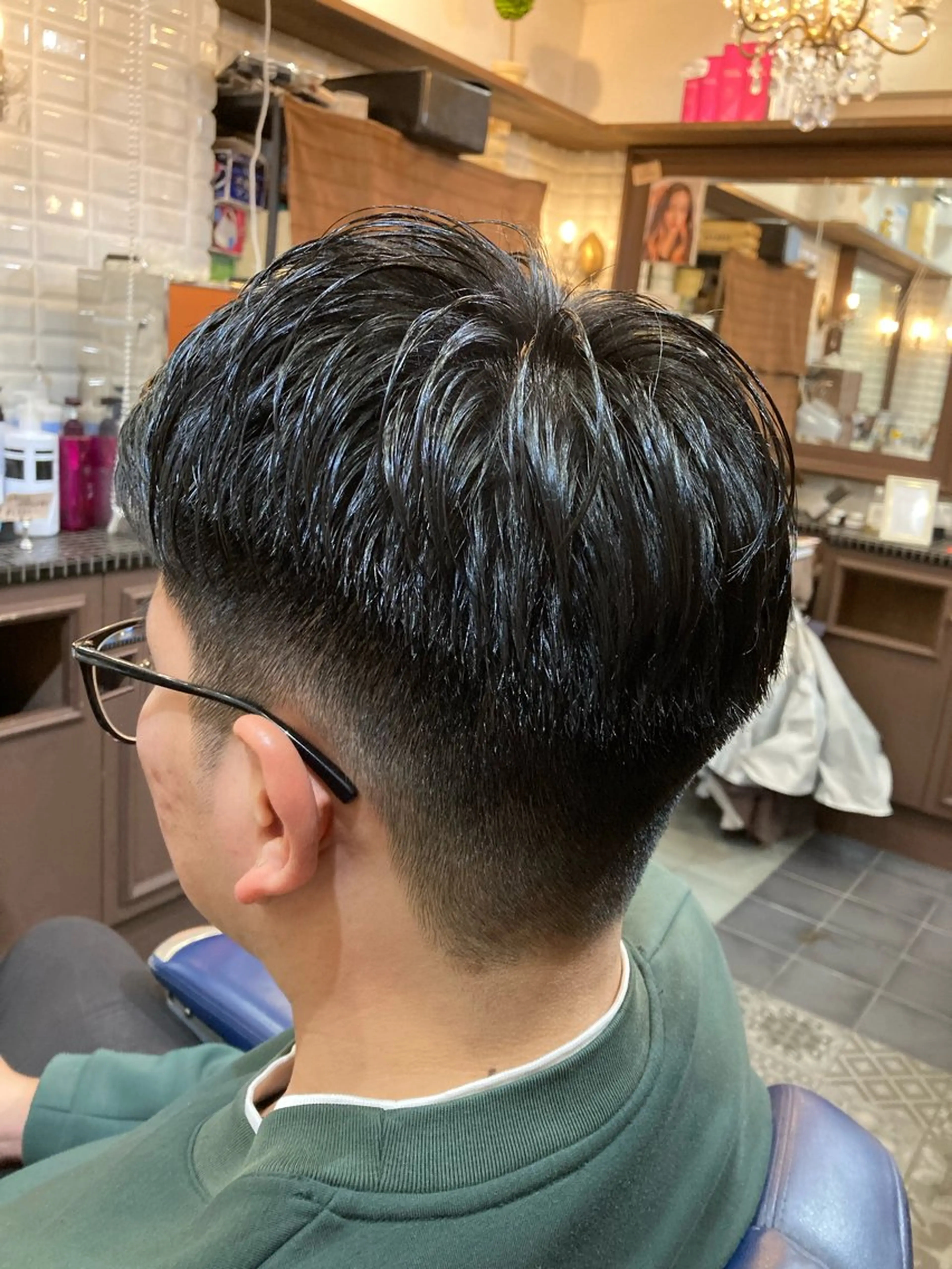 ショート メンズ 刈り上げ カット トリートメント ルピナス中田店長 山口大地のヘアスタイル