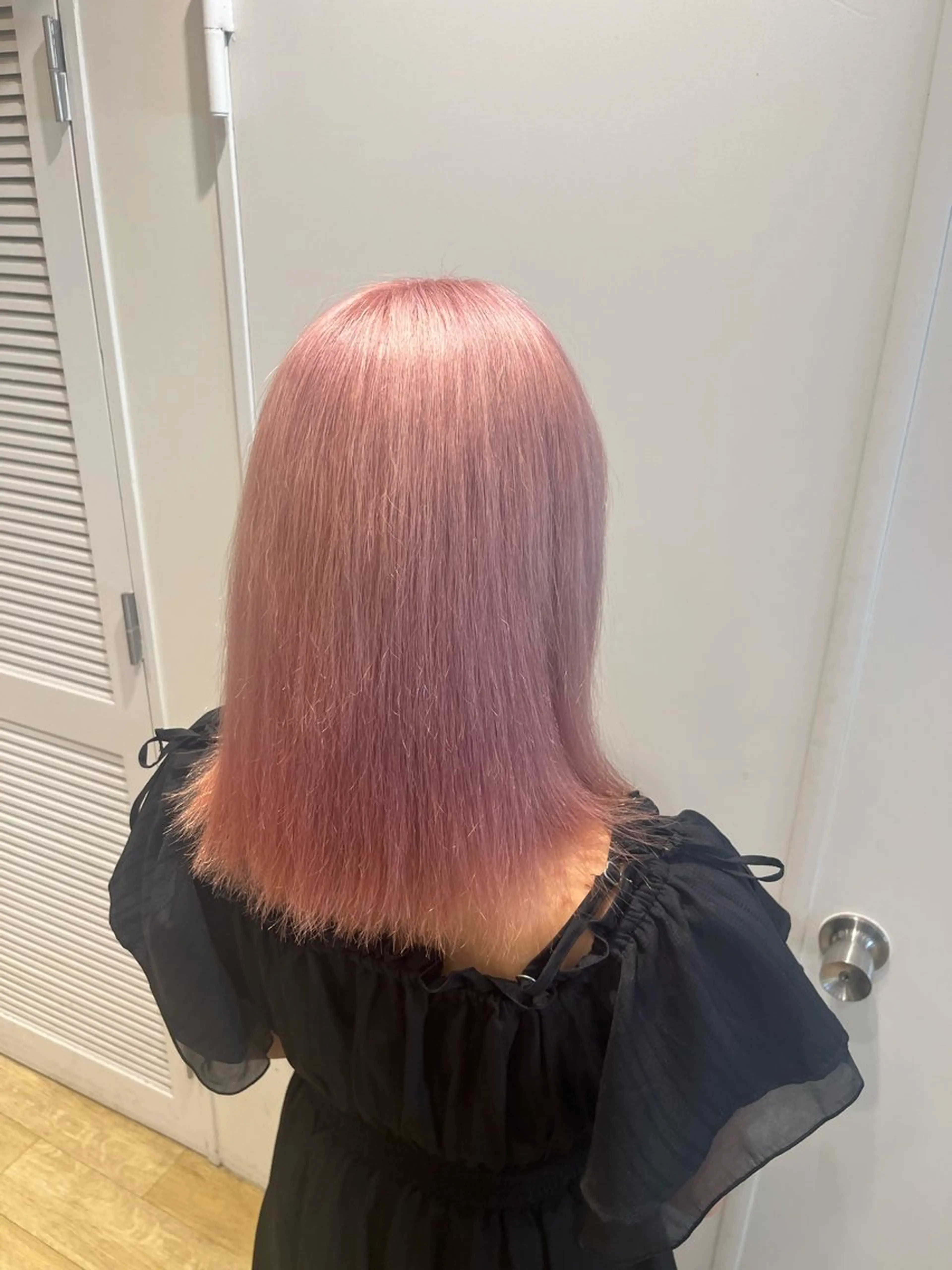 ミディアム カラー ピンクカラー ヘアカラー トリートメント 新宿/吉松 大輝のヘアスタイル