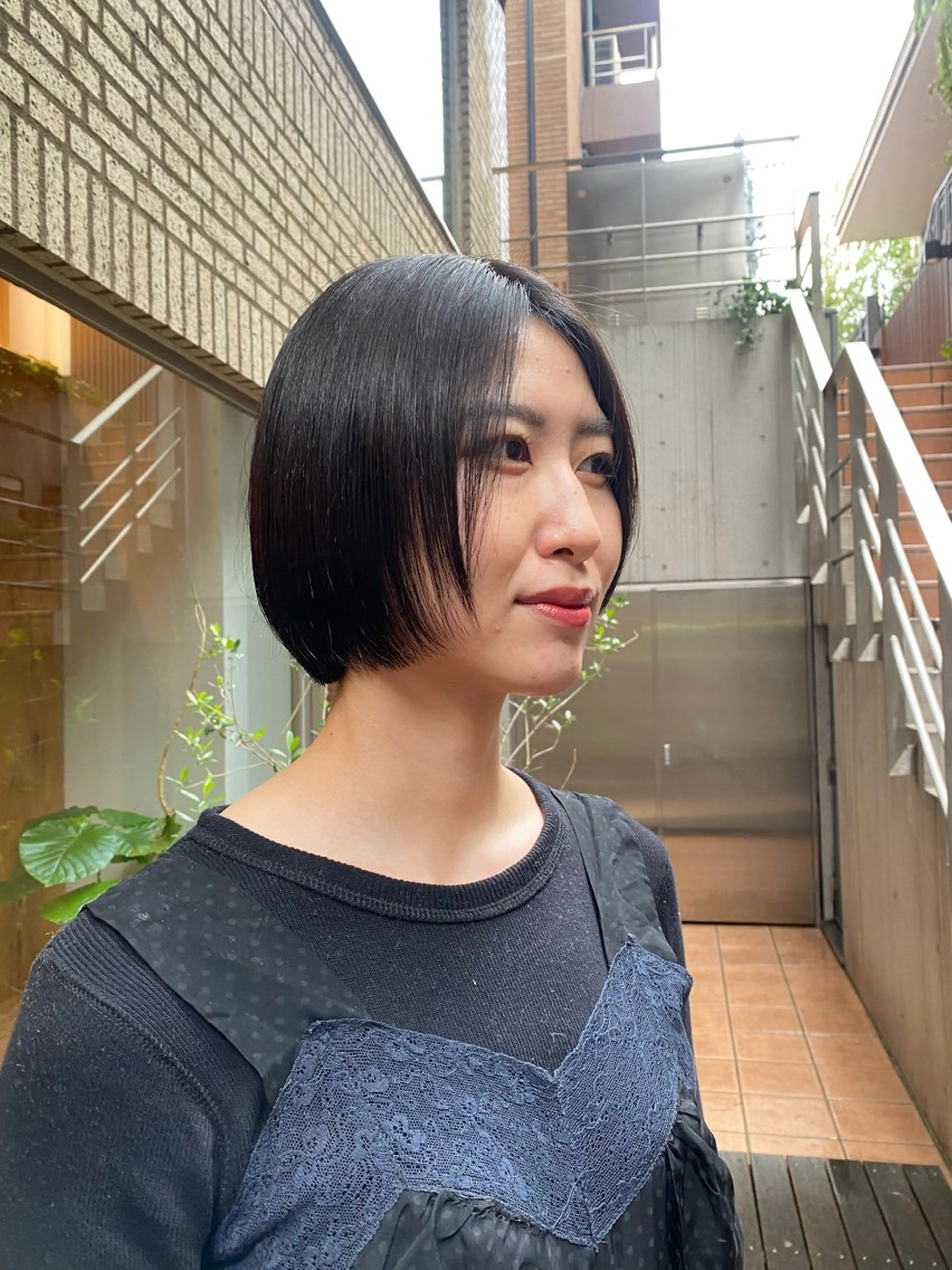 ショート カット ヘアカラー トリートメント 大人可愛い♡コテ巻き パーマ🌼杉田 萌恵のヘアスタイル