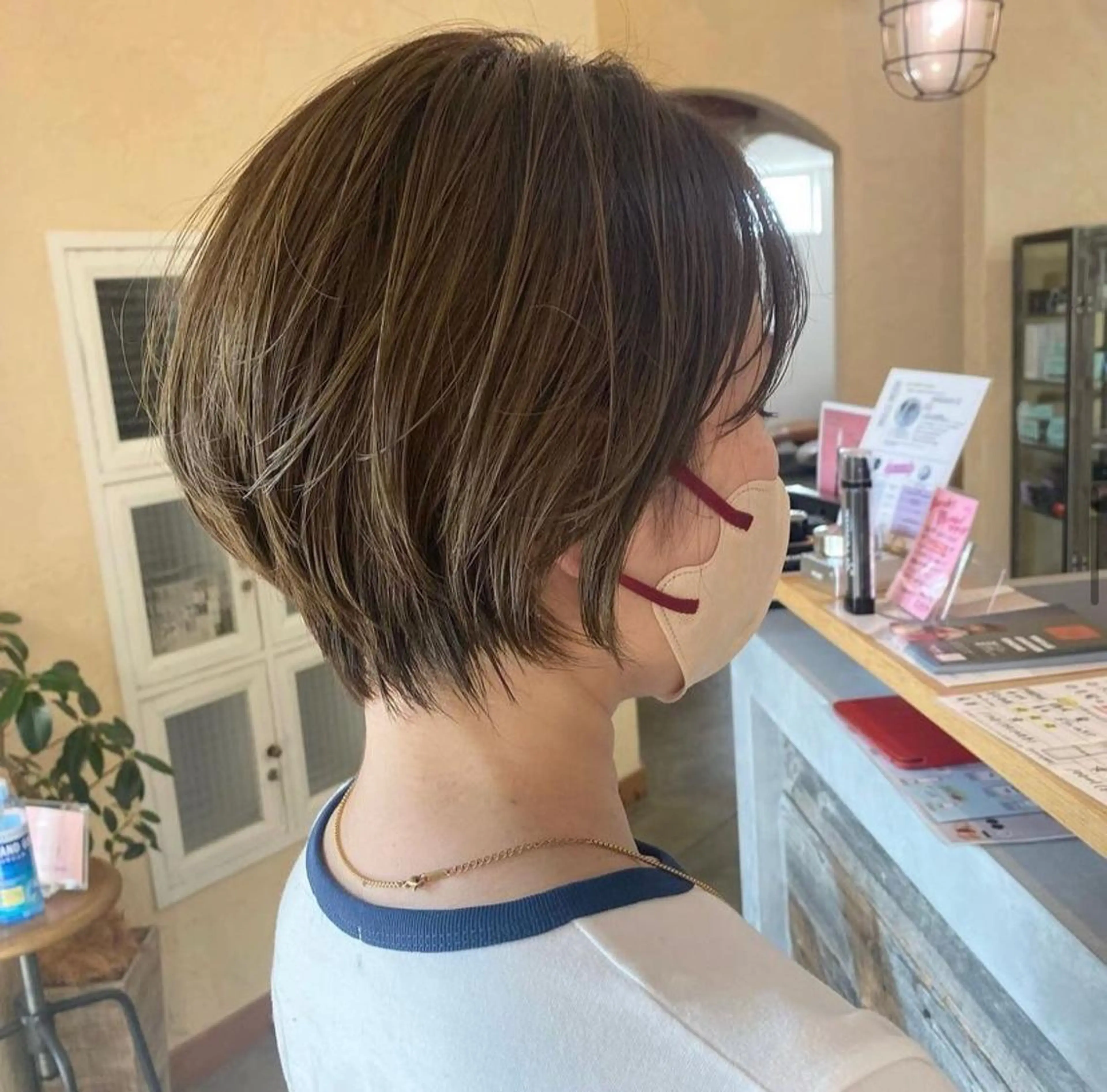 ショート カワサキ マホのヘアスタイル