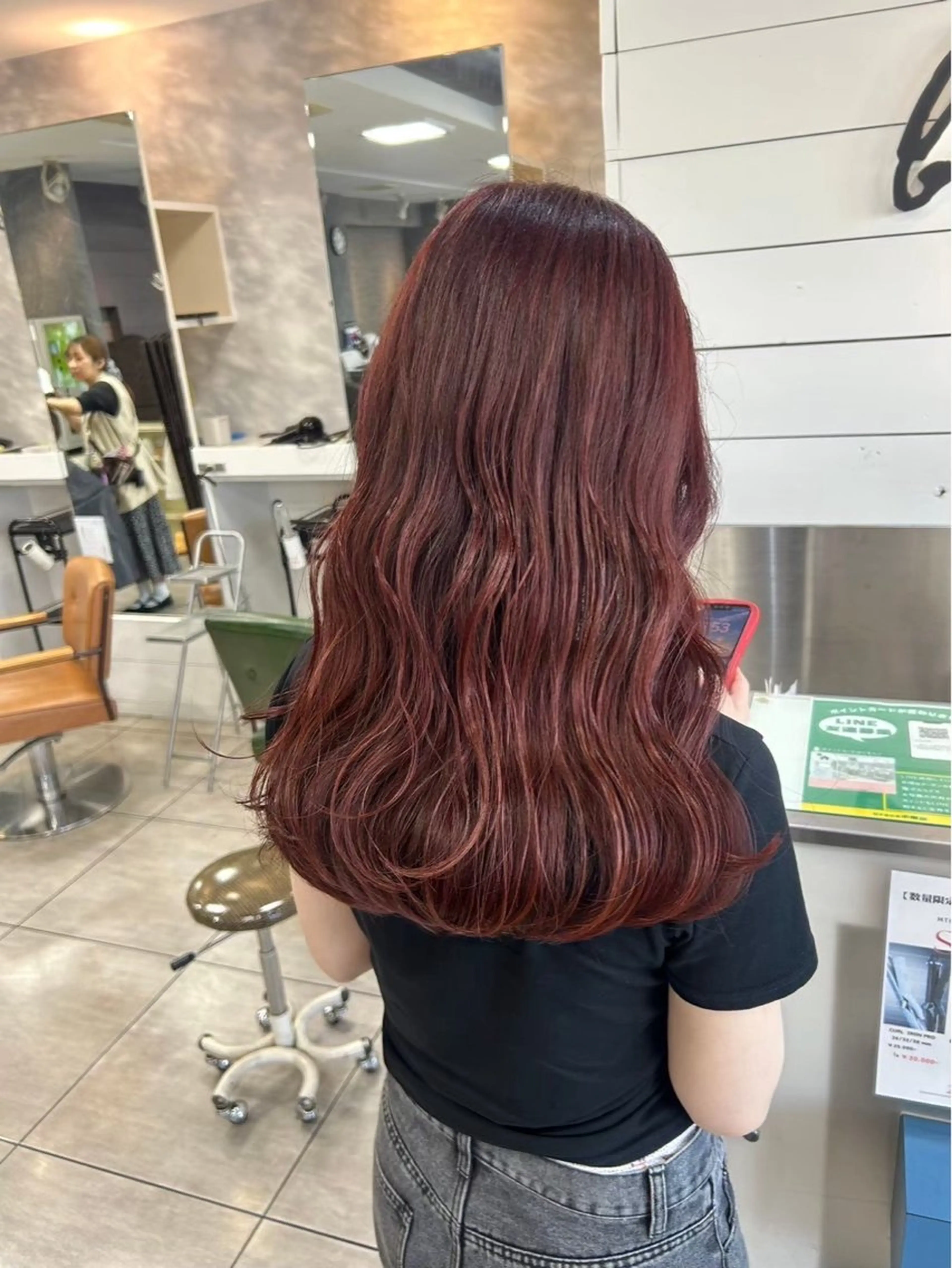 ロング カラー ヘアカラー 🎀艶カラー🎀 よしいあまねのヘアスタイル