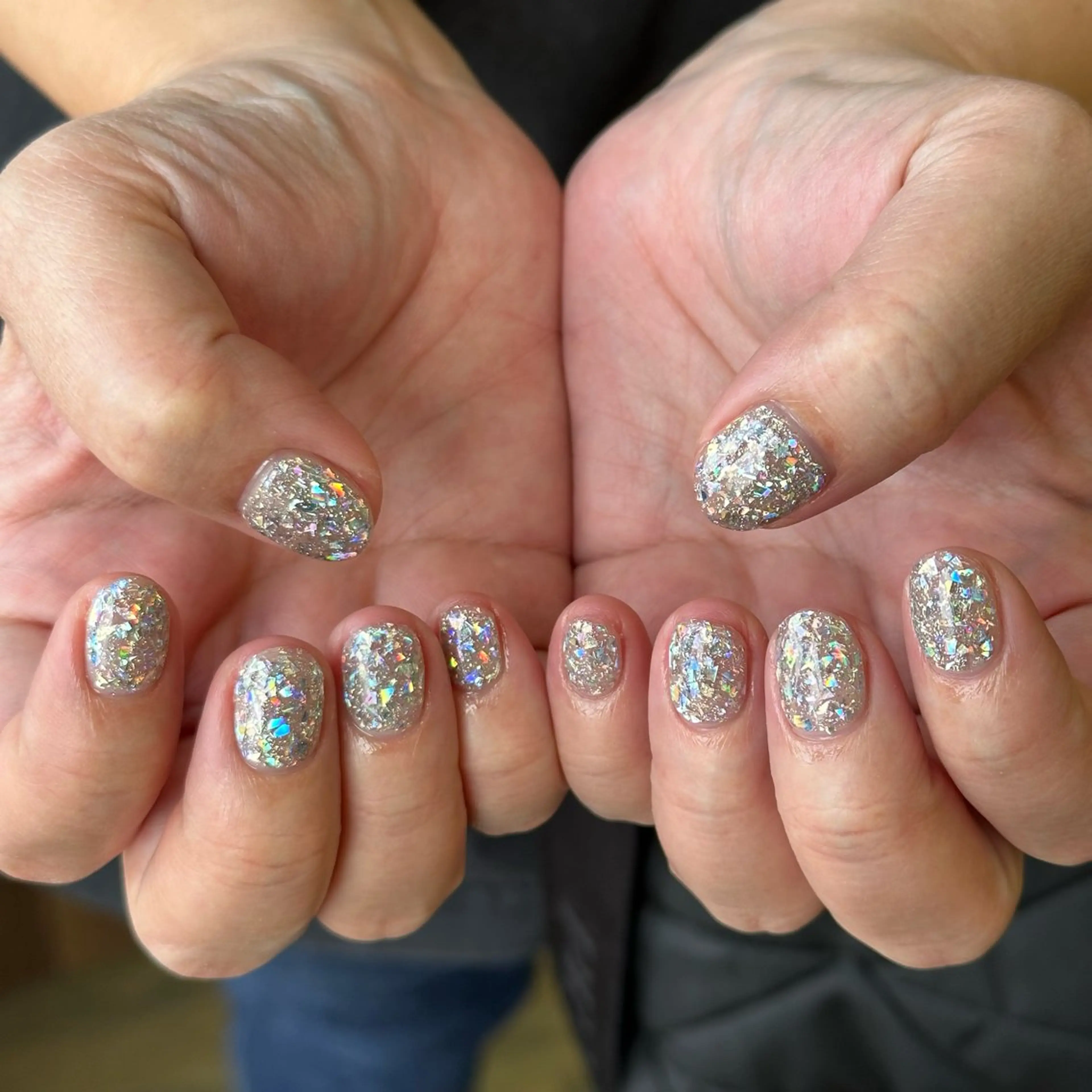 ネイル ラメ(グリッター) ワンカラーネイル ハンドネイル Bianca 美浜 LICOのネイルデザイン