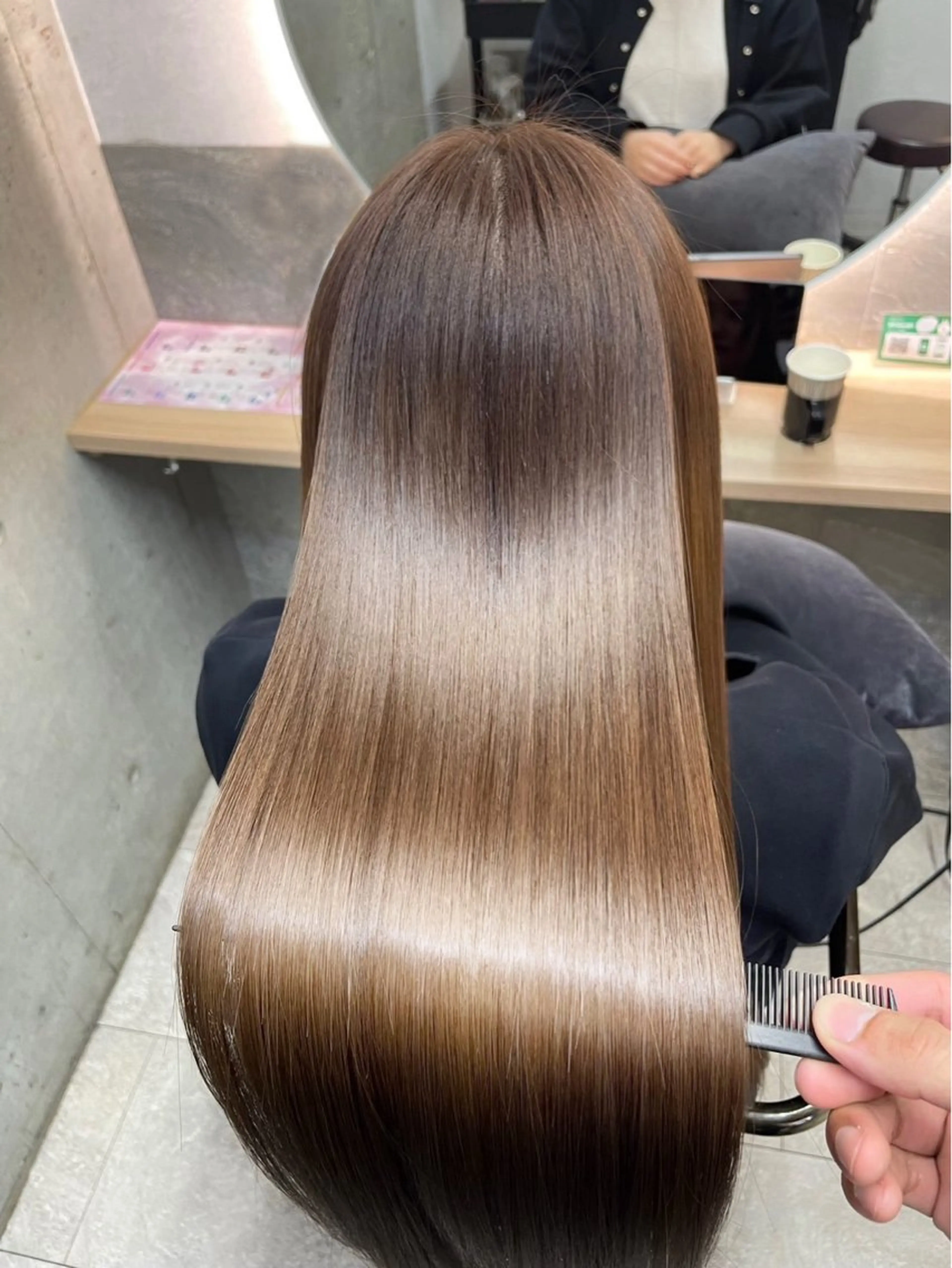 💠ダメージレスストレート💠　縮毛矯正orストレートパーマ＋カラー＋トリートメントの写真