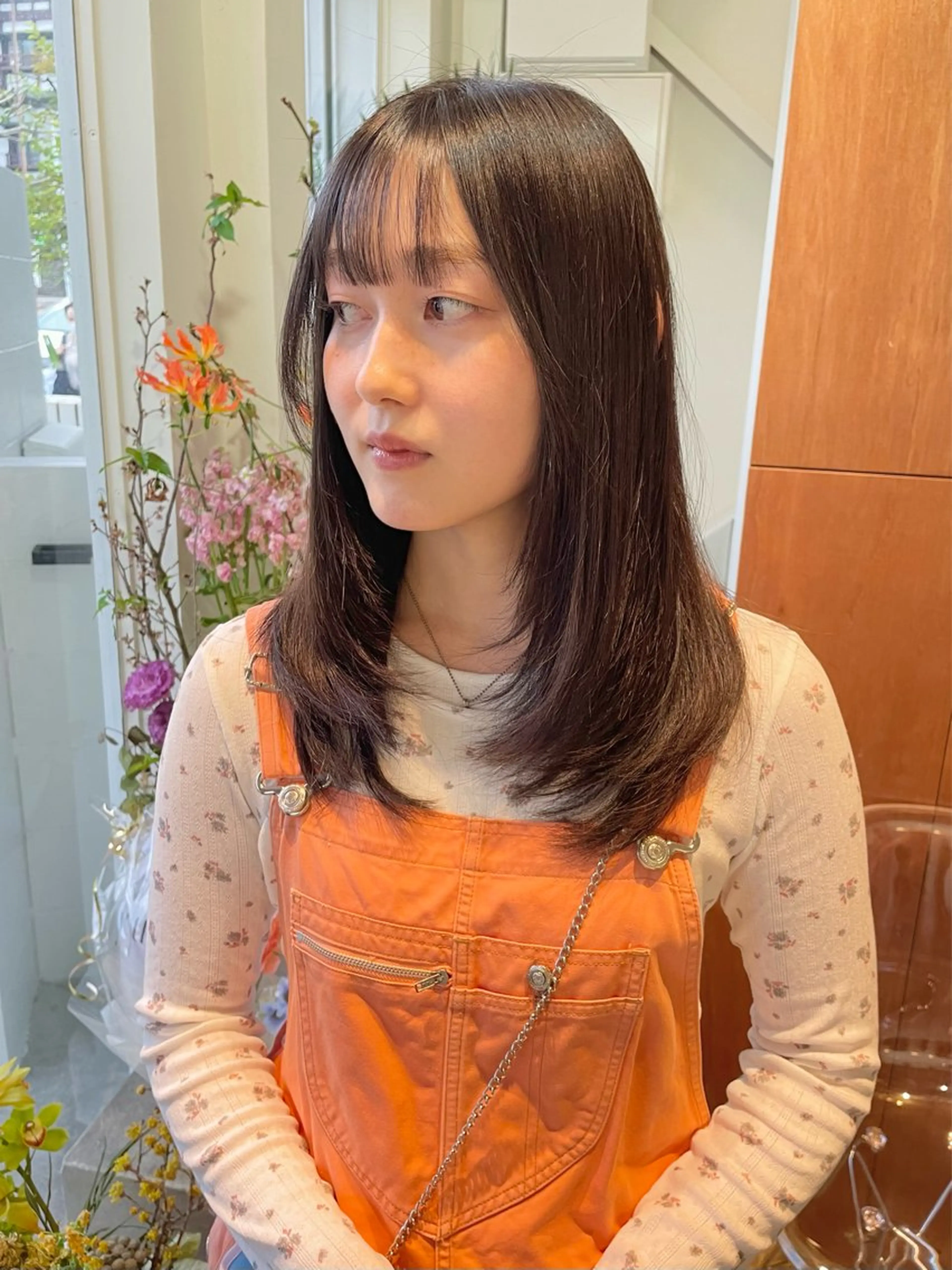 セミロング レイヤーカット yukii しまむら のぞみのヘアスタイル