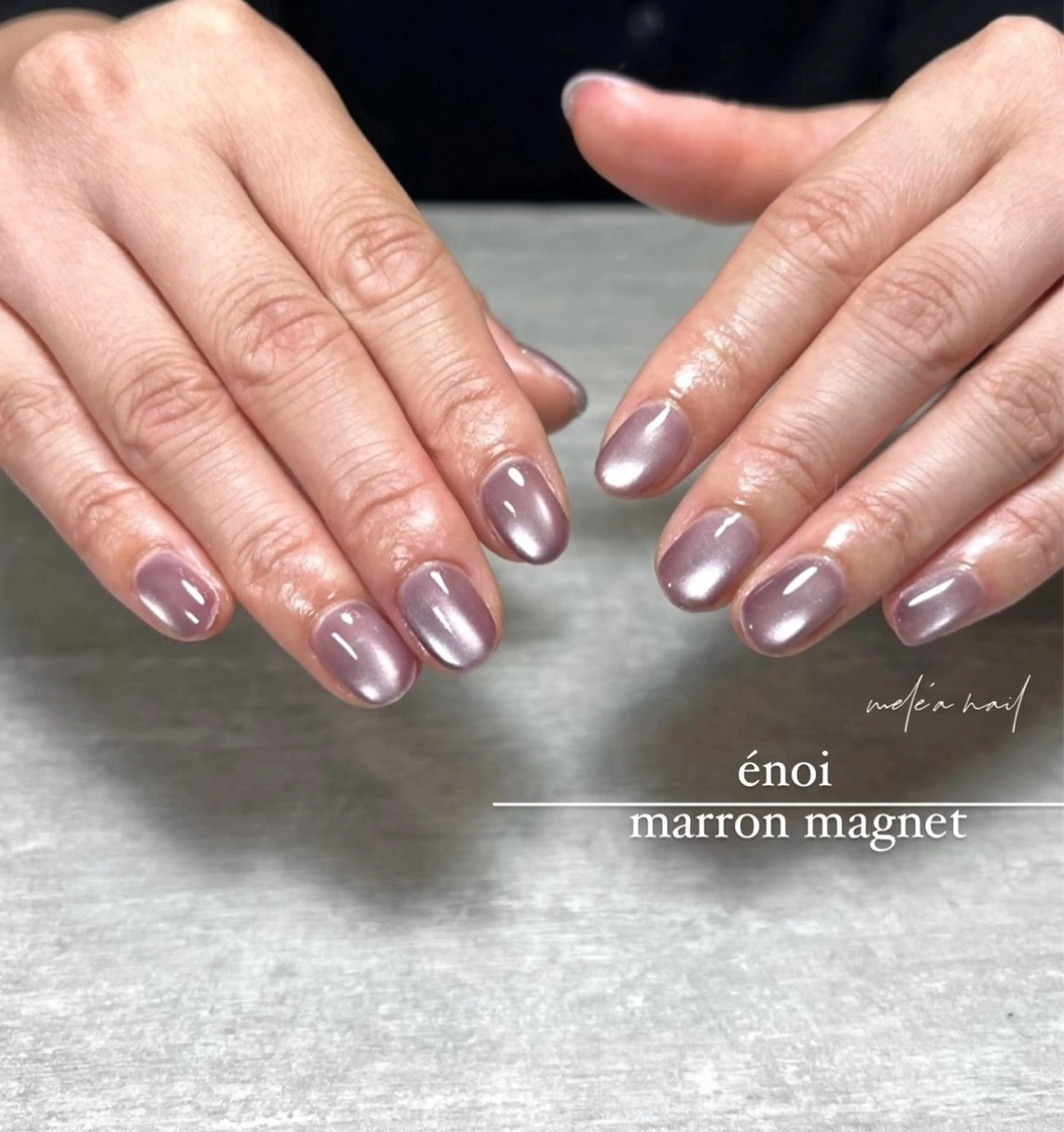 ネイル マグネットネイル ハンドネイル miho meléanailのネイルデザイン