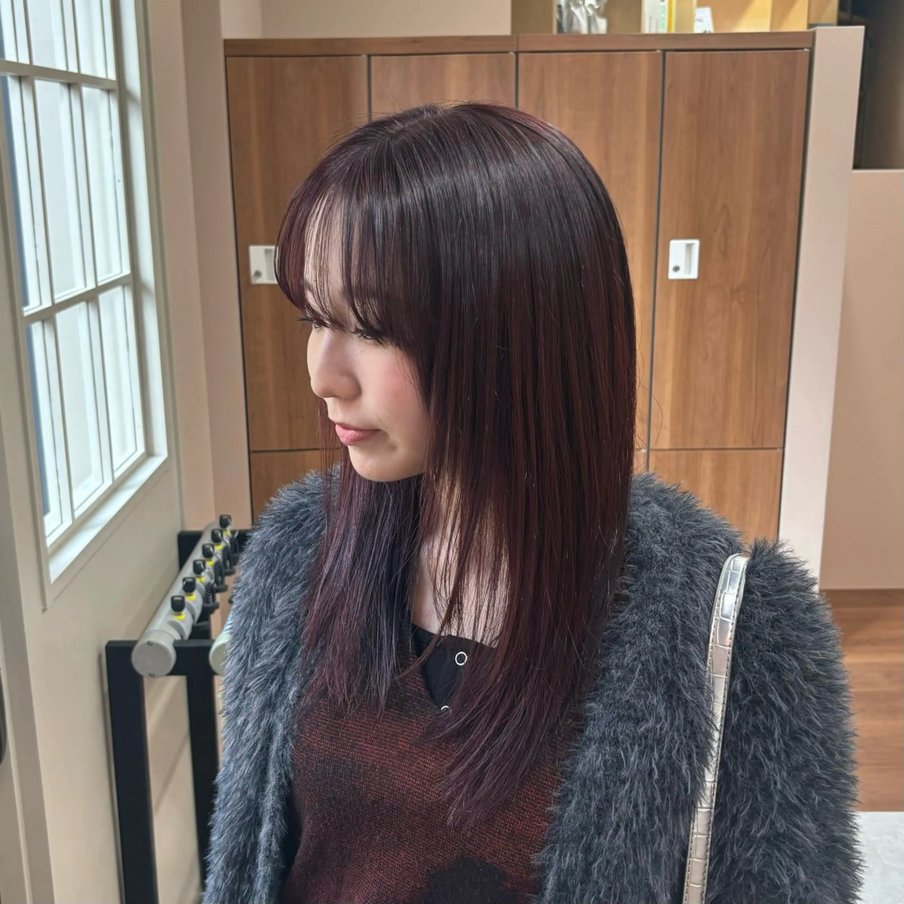 カラー レッドカラー ヘアカラー トリートメント ROCCOeast AKARIのヘアスタイル