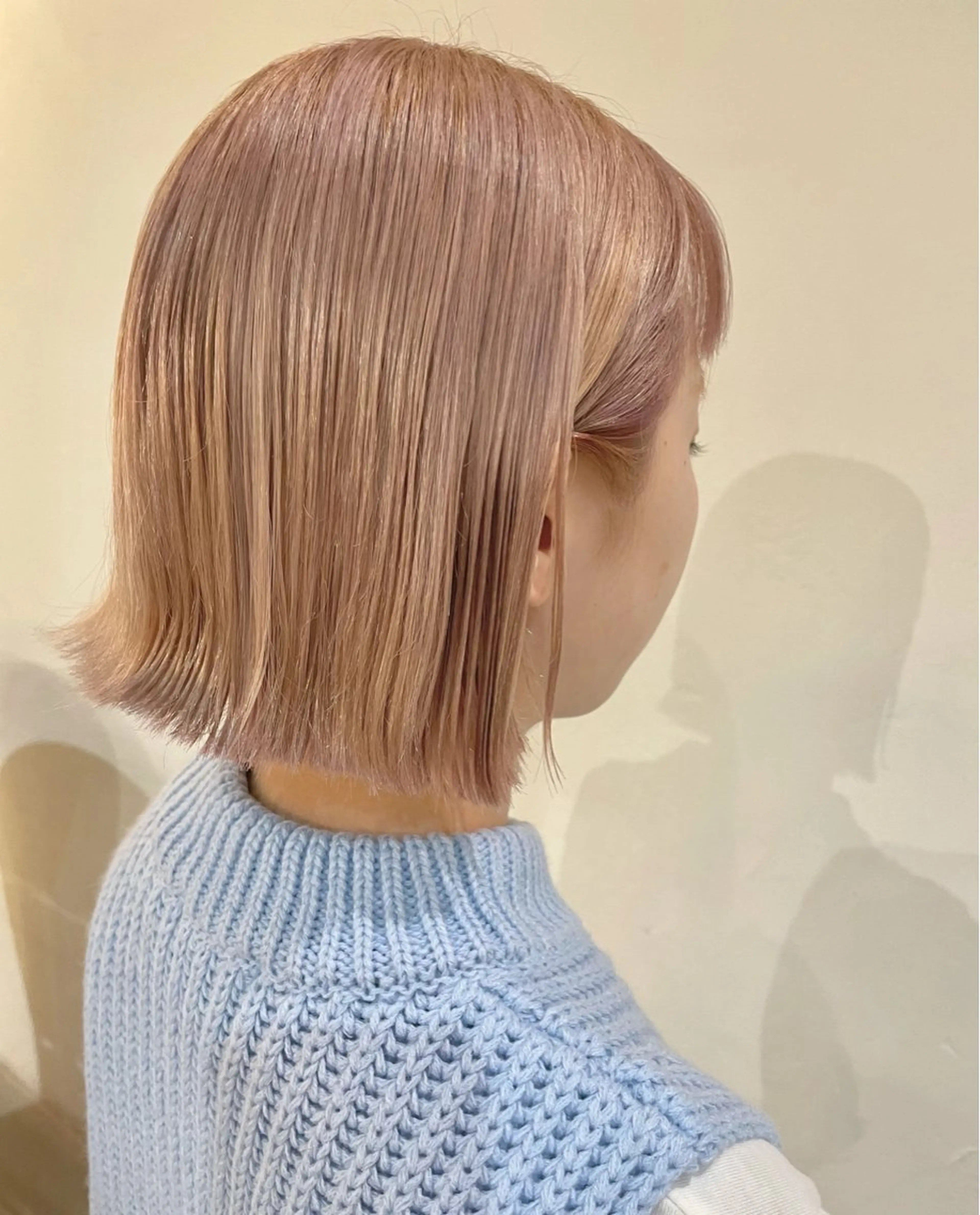 カラー ブリーチ ヘアカラー Sherry/R 三川町　木村祐里奈のヘアスタイル