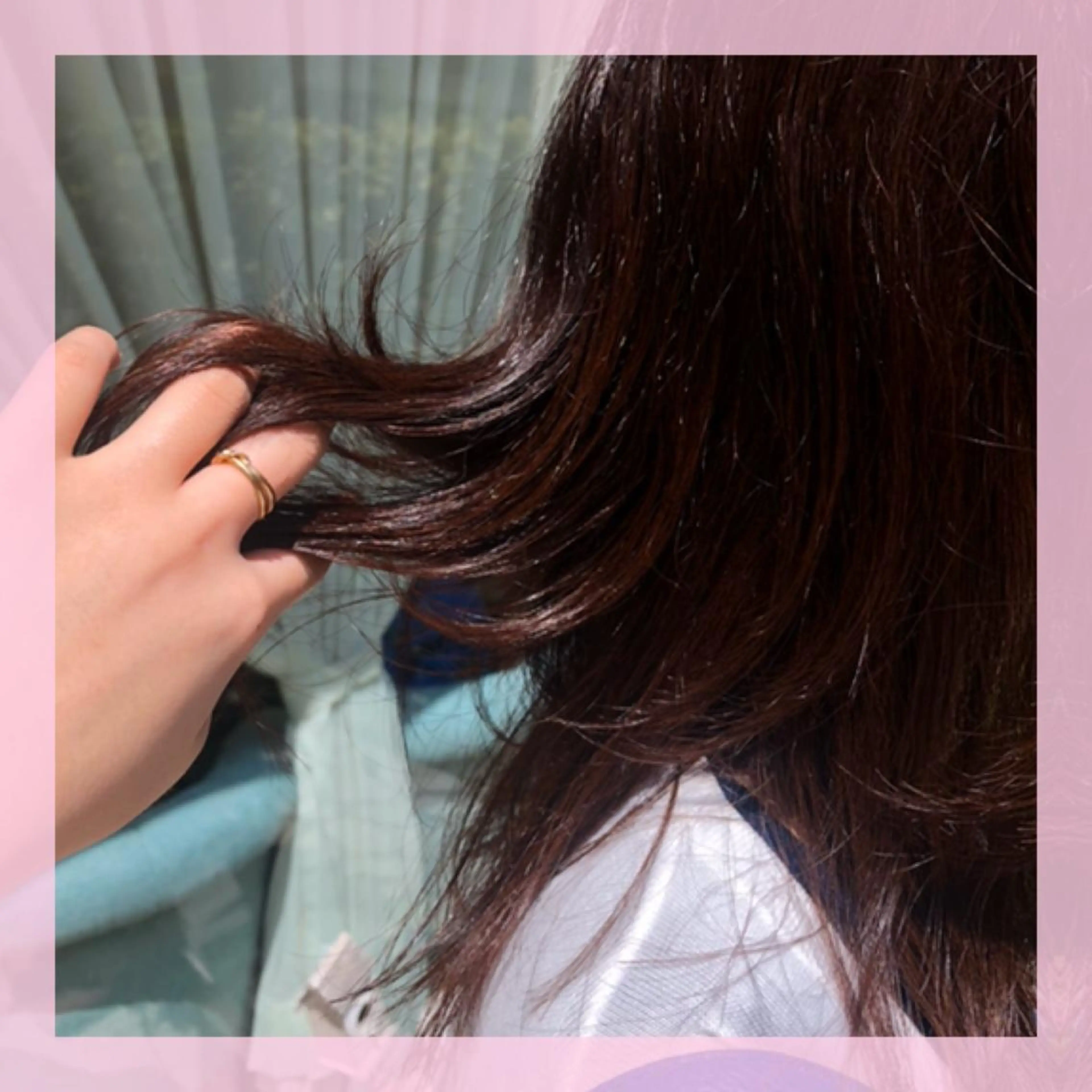 ミディアム カラー ボルドーカラー カット ヘアカラー トリートメント 🍒前川 🍒のヘアスタイル