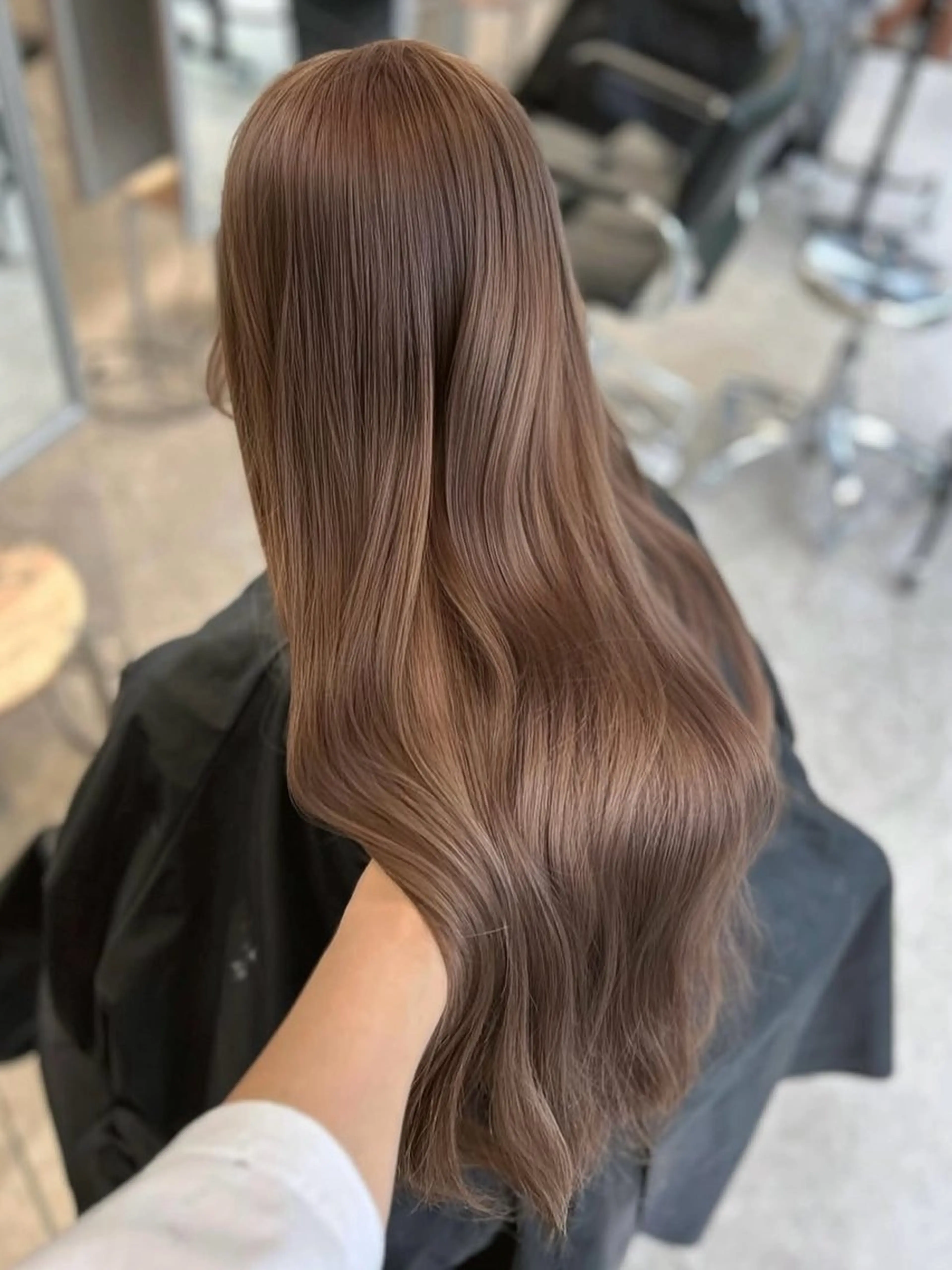 ロング カラー PELE/ミルクティ ー/NATSUKIのヘアスタイル