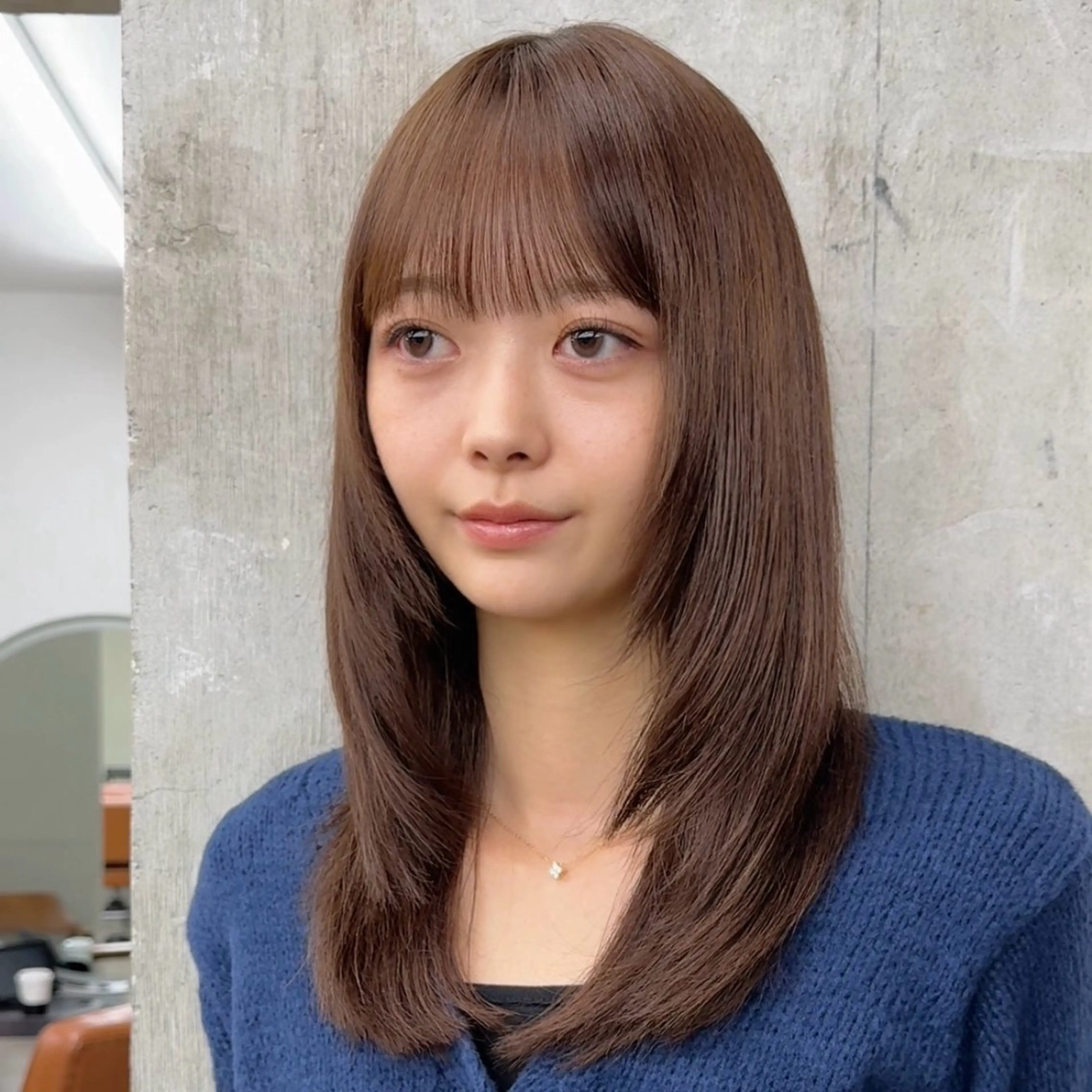 ミディアム カラー ブラウンカラー レイヤーカット 柔らかいレイヤー🌿 大人ヘア/みっきーのヘアスタイル