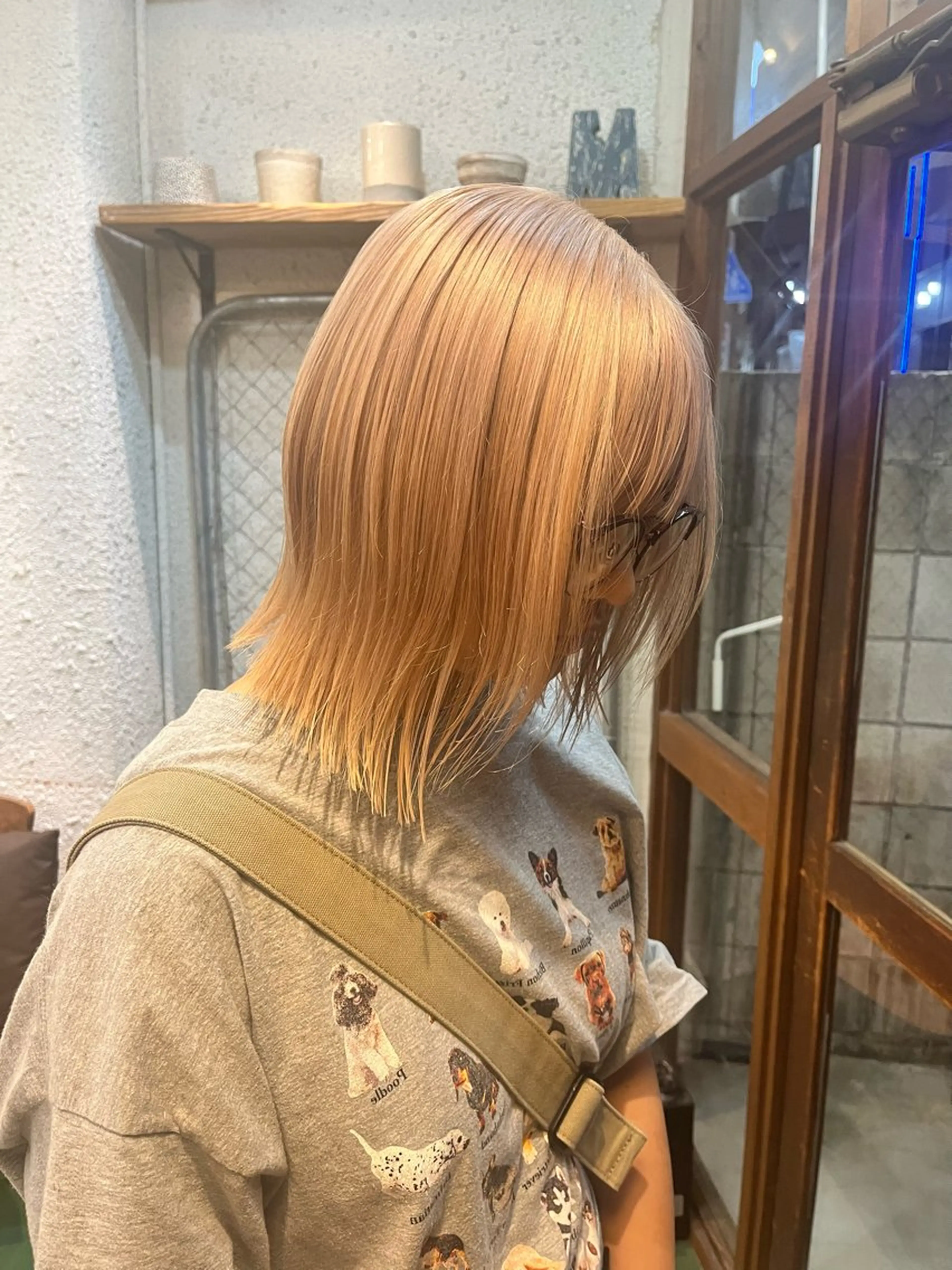 ショート カラー ハイトーンを育てる ブリーチカラー/牧原のヘアスタイル