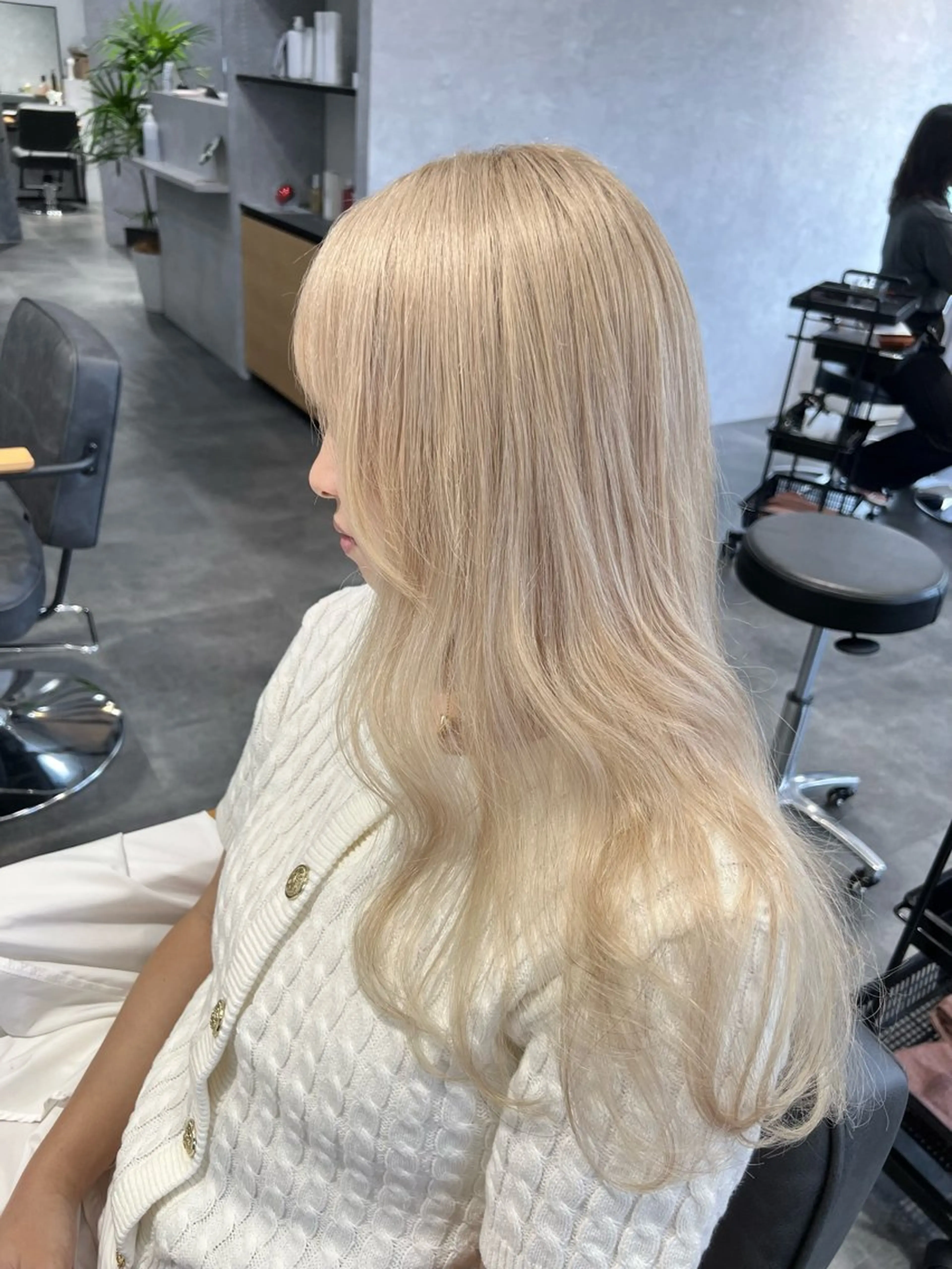 ロング ヘアカラー エクステ プルエクステ 代表 松本のヘアスタイル