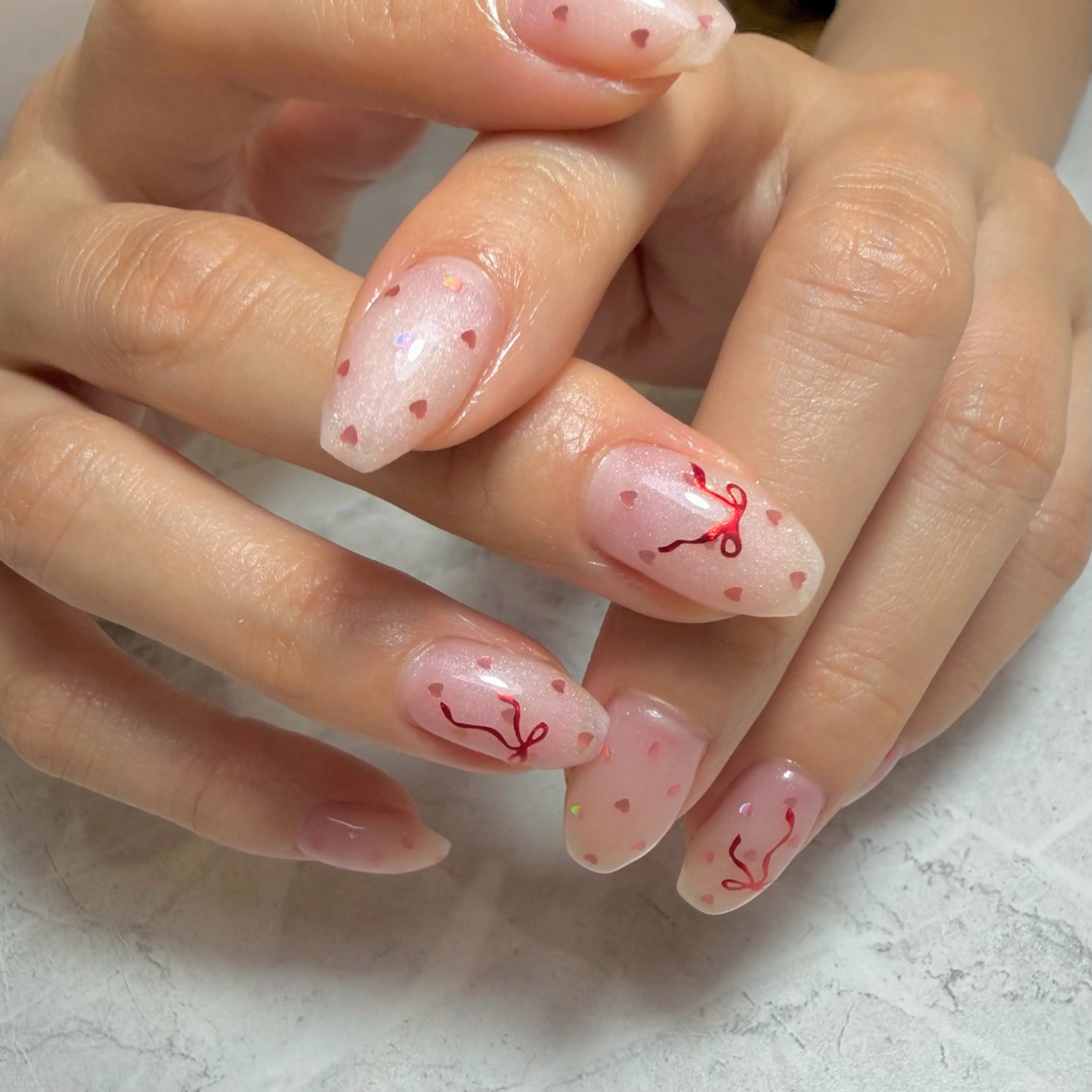 ネイル 韓国ネイル WHITE NAIL 鳳店NARUMIのネイルデザイン
