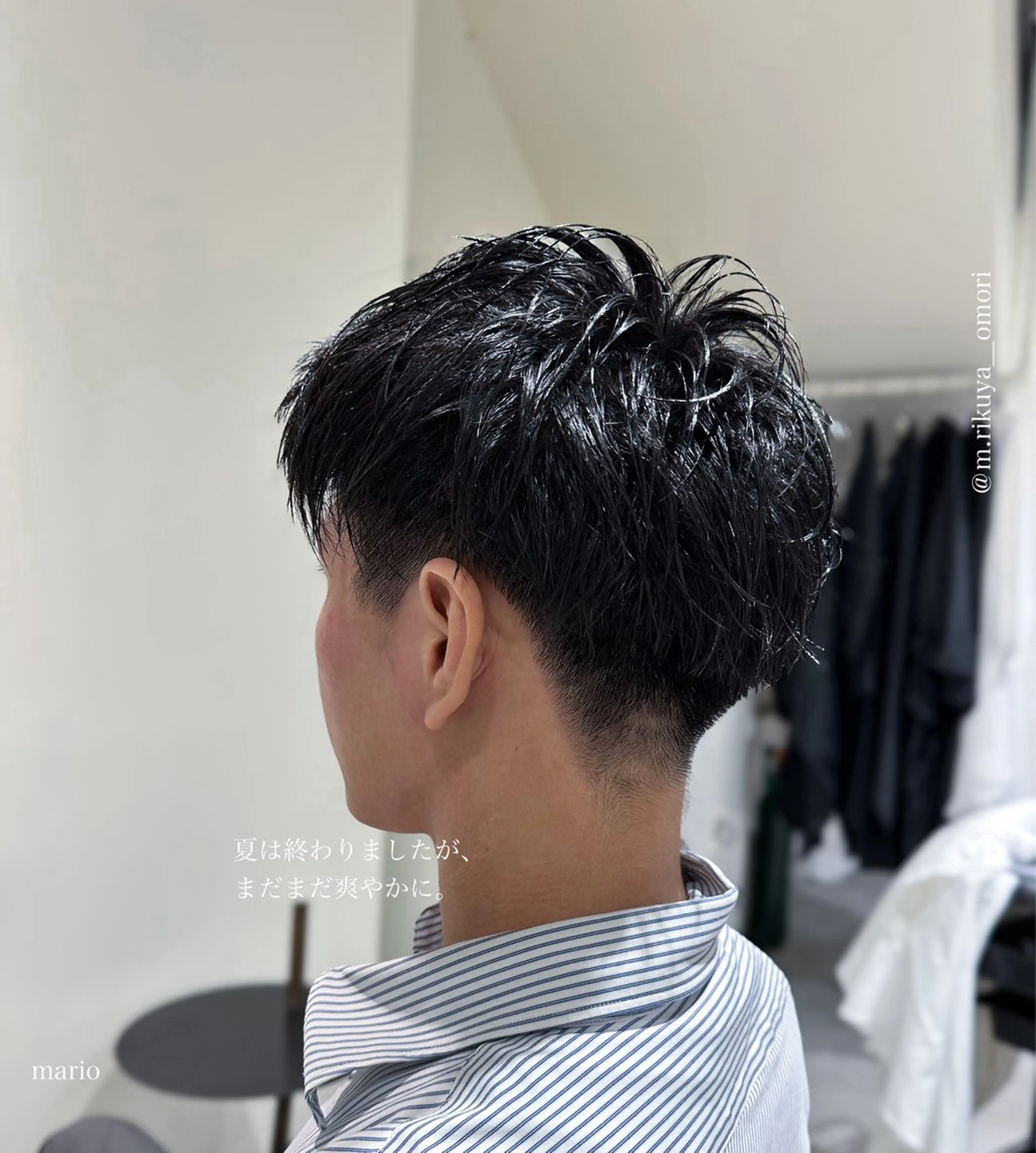 パーマ メンズ フェードカット メンズパーマ 髪質改善 mario所属・松岡 陸弥のヘアスタイル