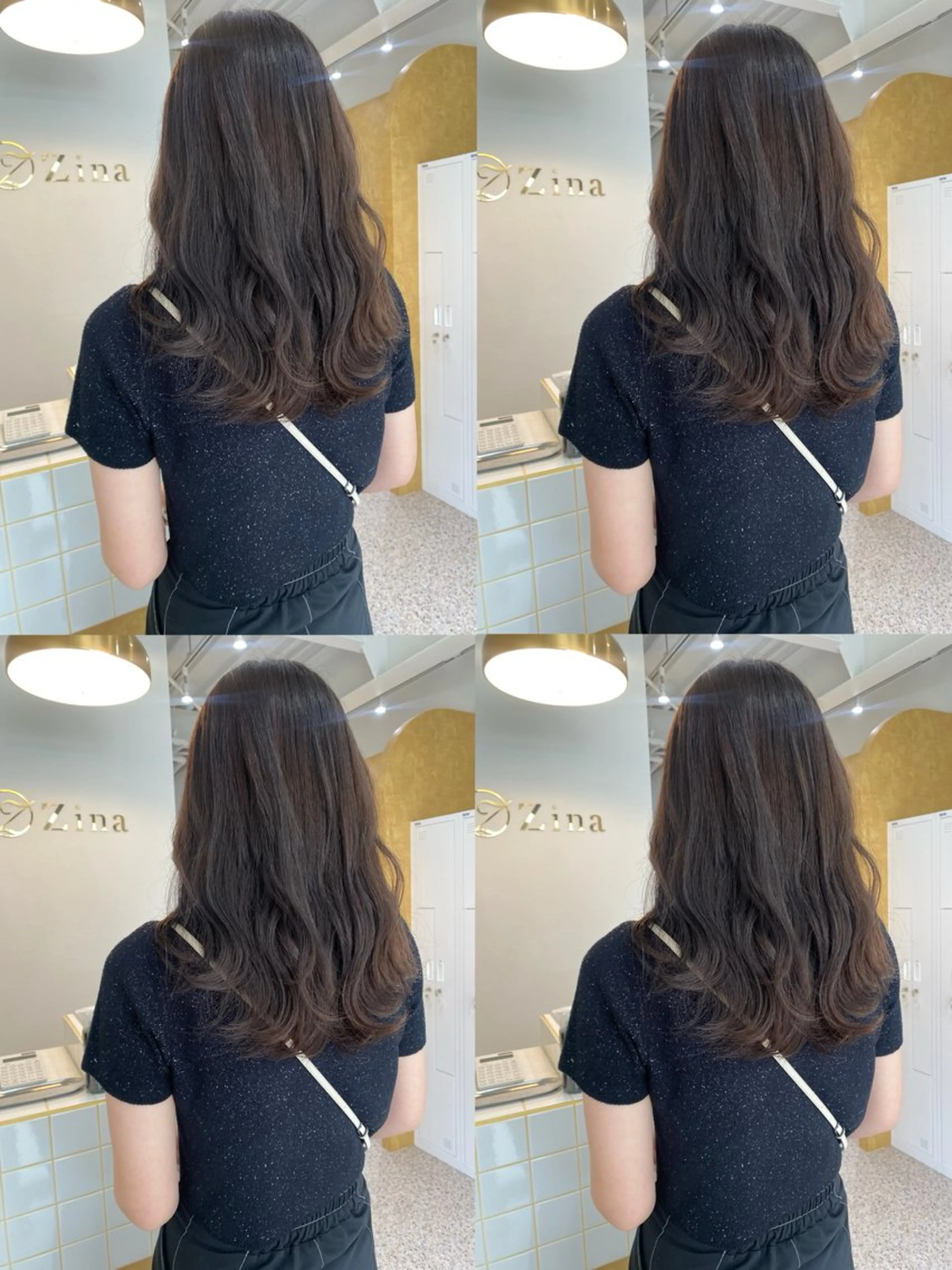 セミロング カラー ベージュカラー レイヤーカット カット ヘアカラー トリートメント Zina‎ 🤍 AYAのヘアスタイル