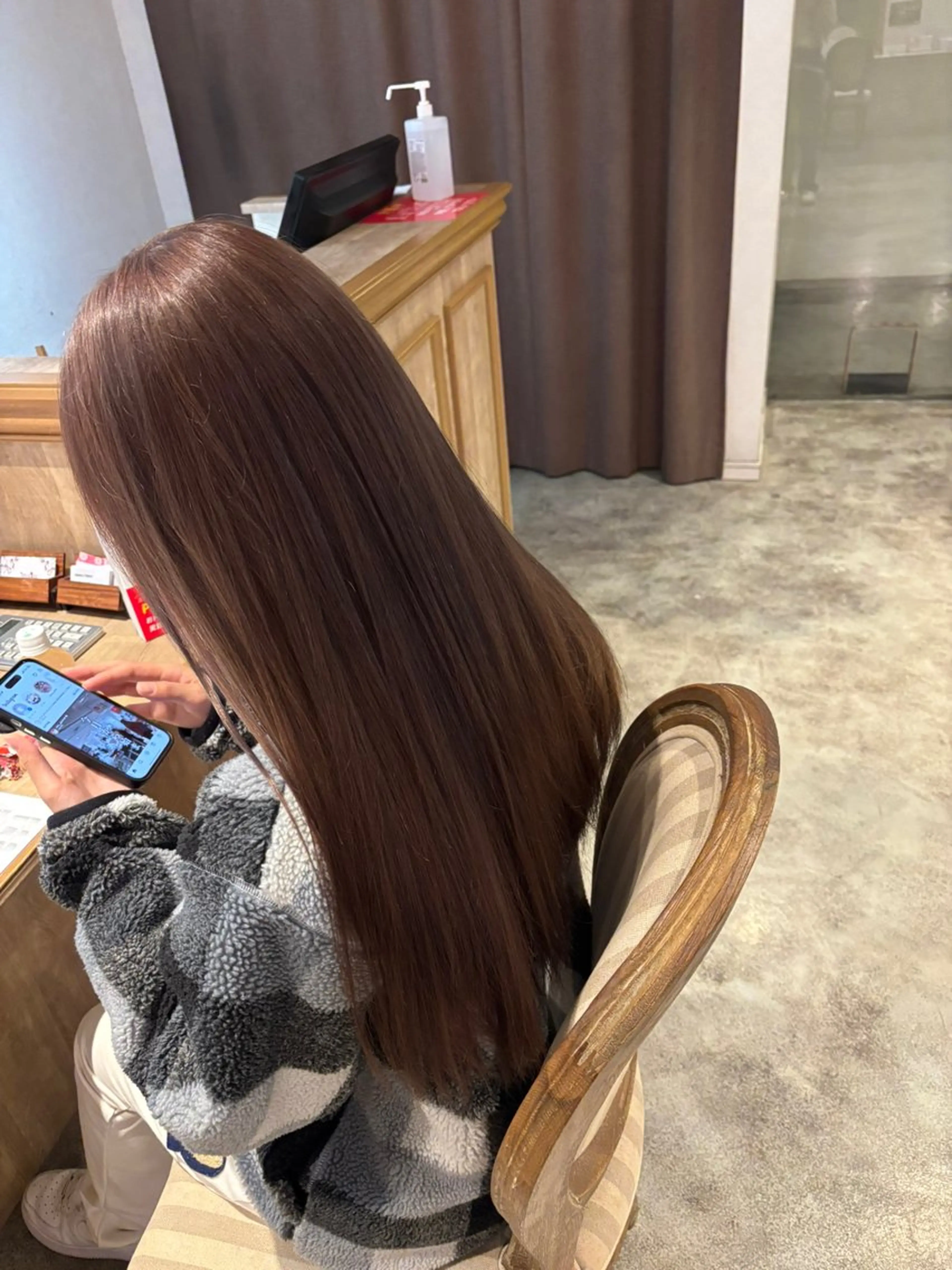 ロング ハイライト 河田 綺香のヘアスタイル