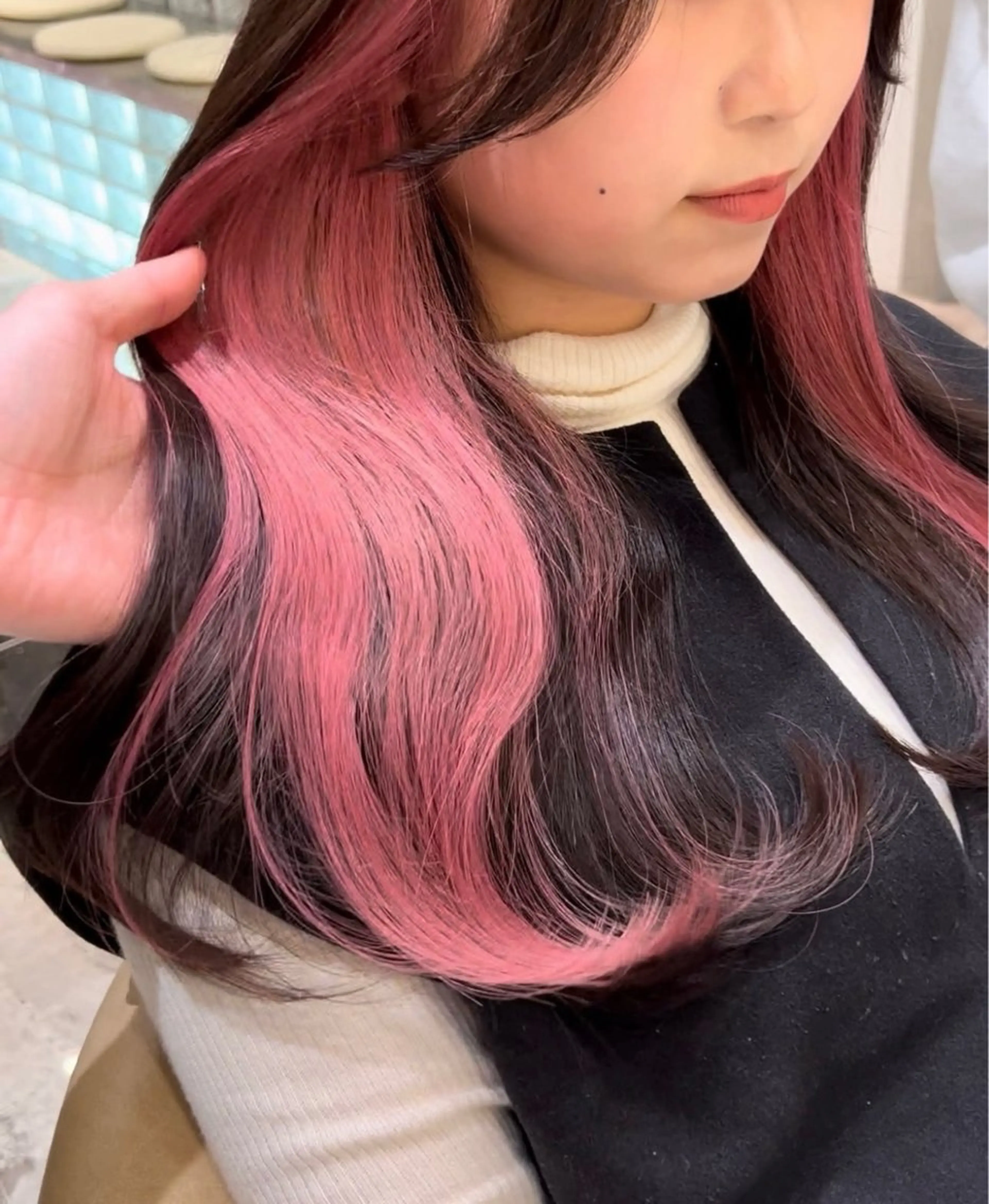 【雰囲気変えたい方🙌】インナーカラー👑＋髪質改善トリートメント🫧の写真
