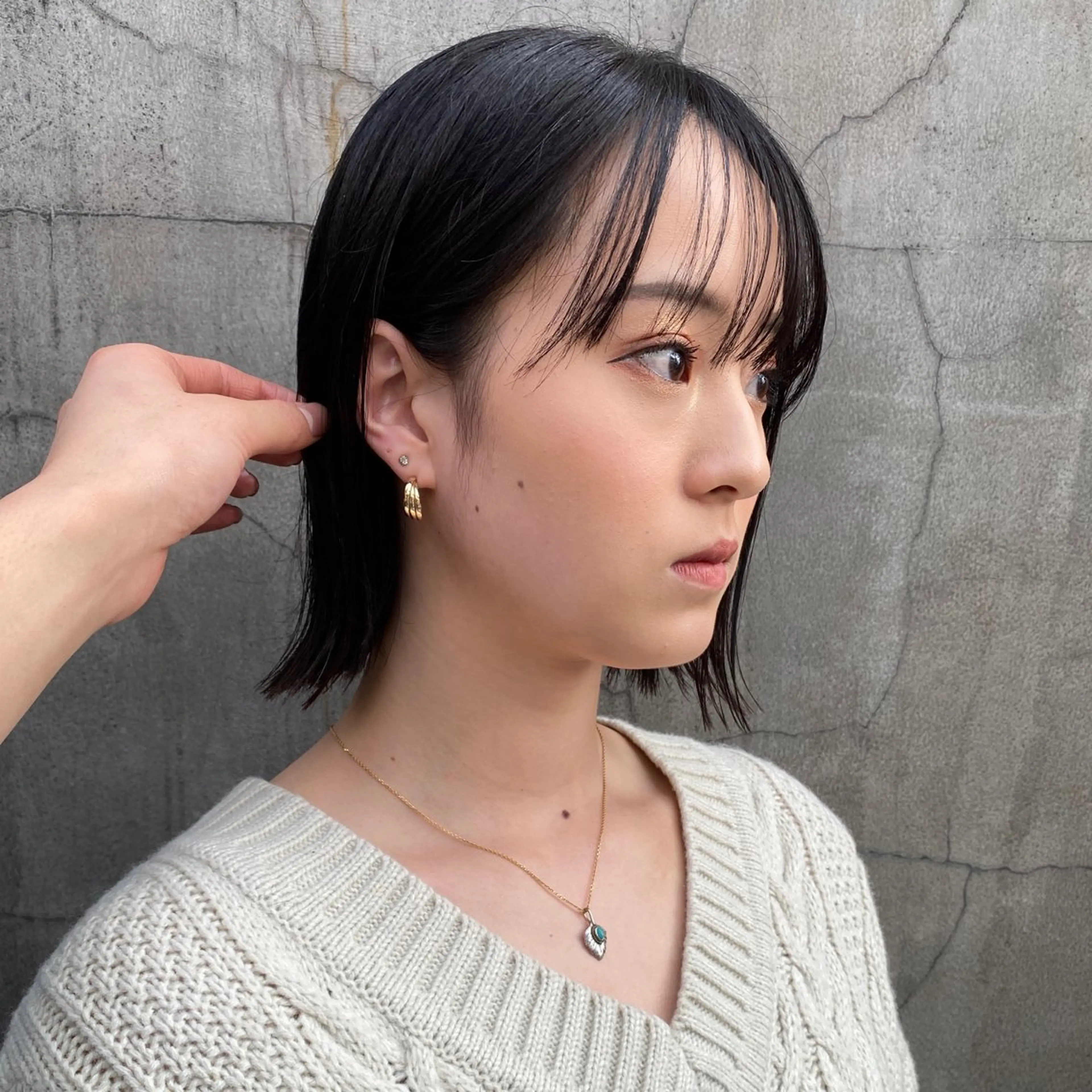 ショート ワンレンボブ ボブ カット トリートメント メンズヘア/パーマ/ SHOUTOのヘアスタイル