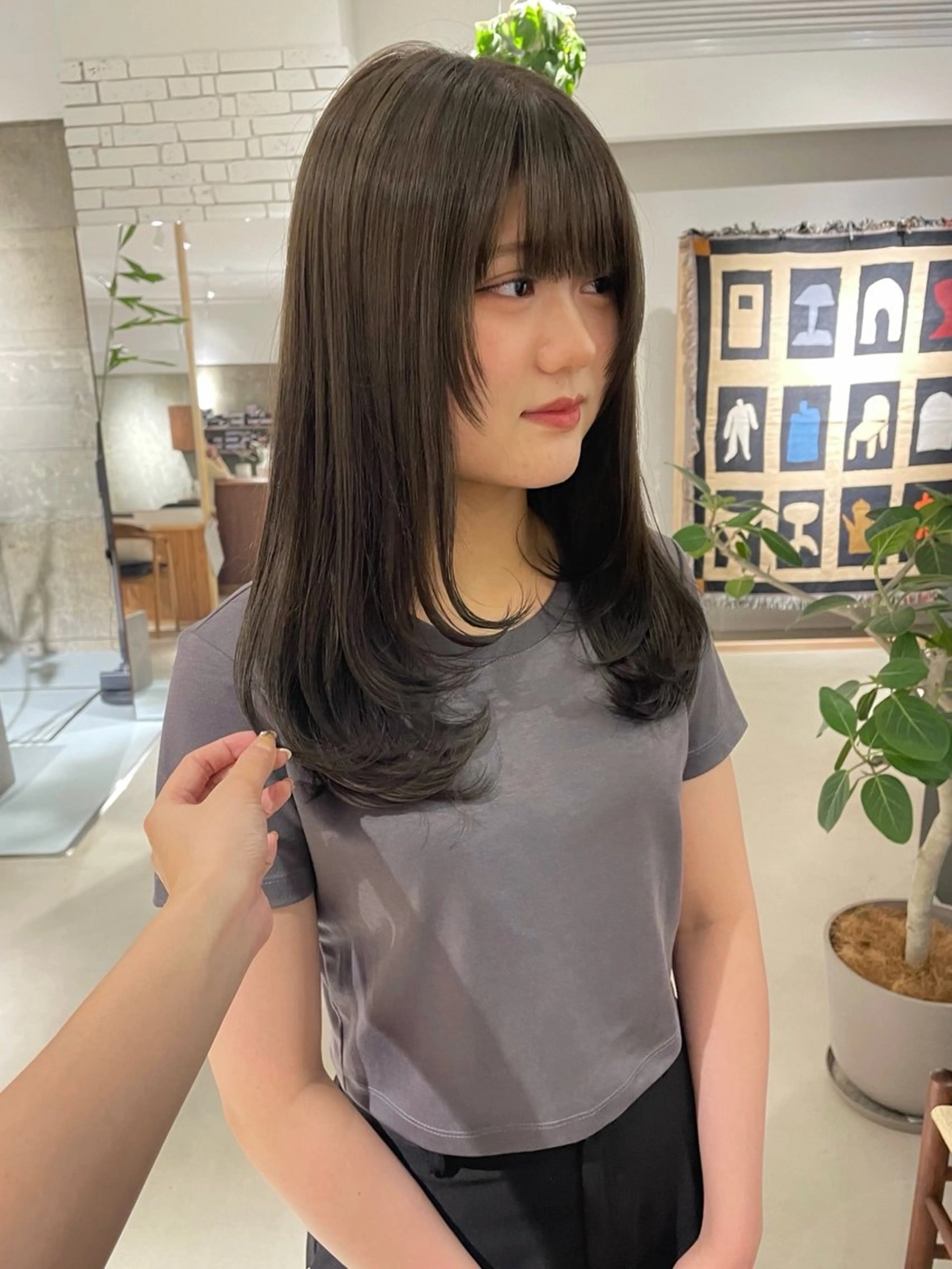 カット＋髪質改善カラー＋Mトリートメント🍒の写真