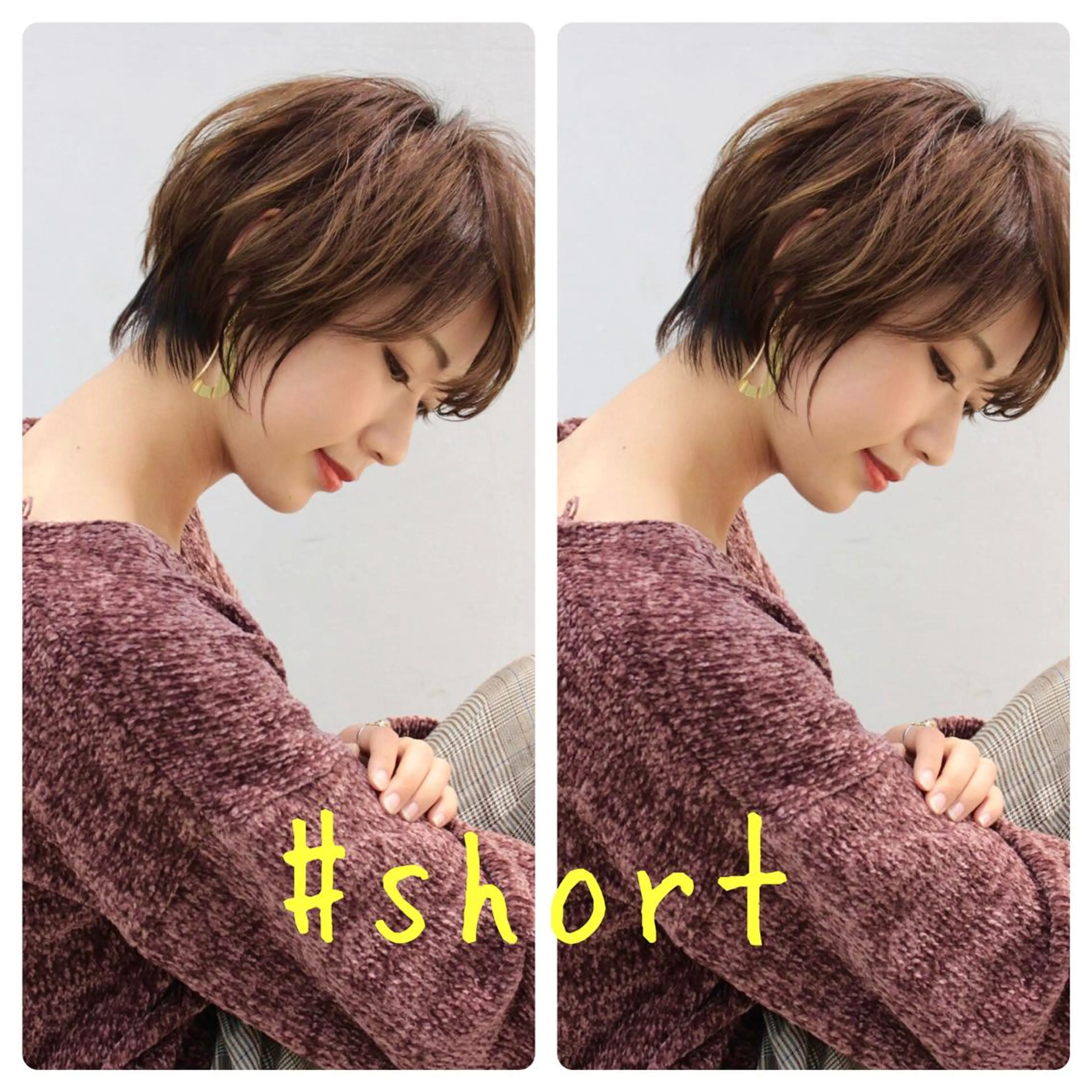 ショート カラー 鳥羽 正治のヘアスタイル