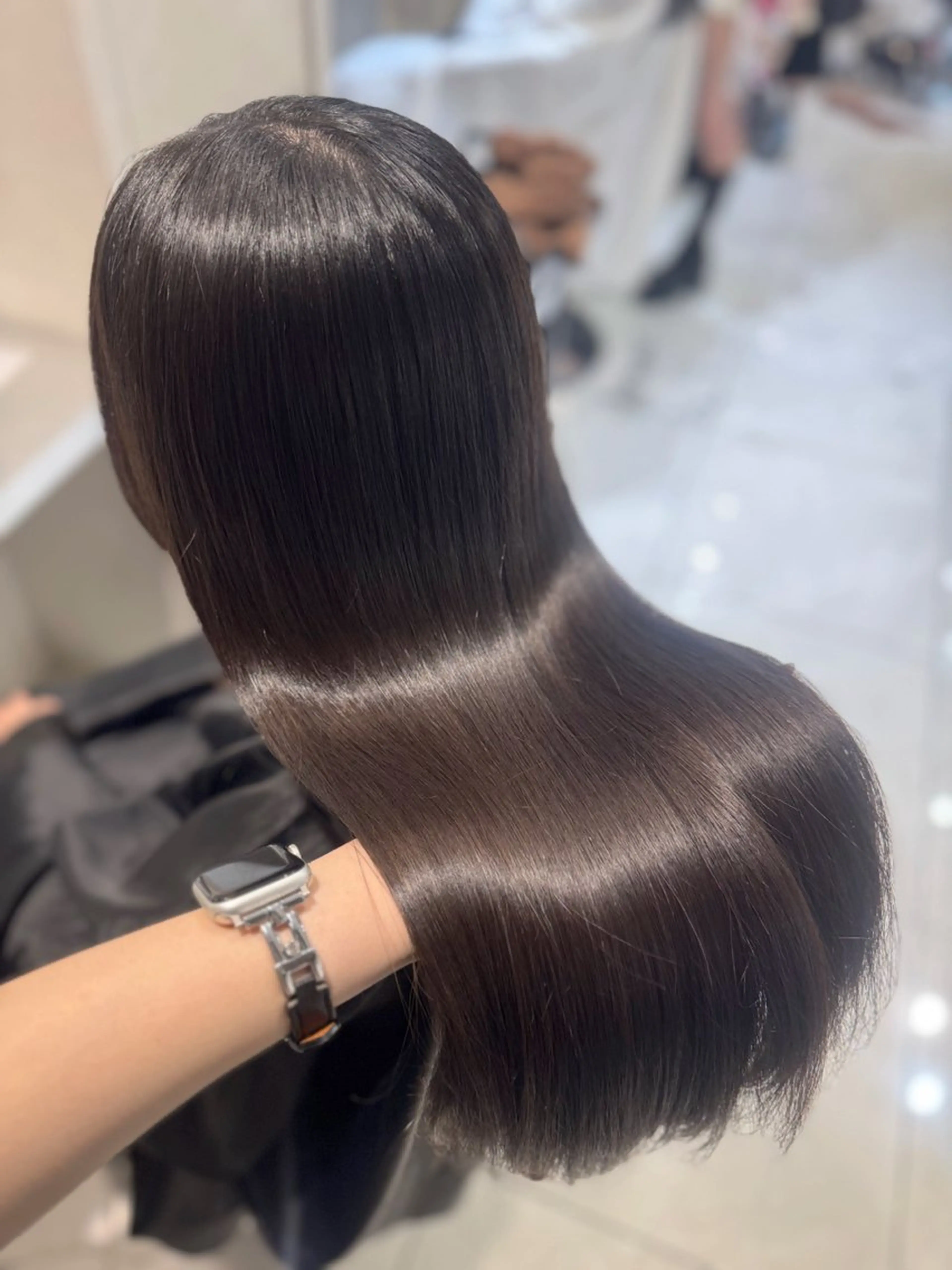 セミロング カラー ブラウンカラー ショコラブラウン ヘアカラー トリートメント 🐈‍⬛カチモリ/暖 色/𝐌𝐢𝐤𝐮のヘアスタイル